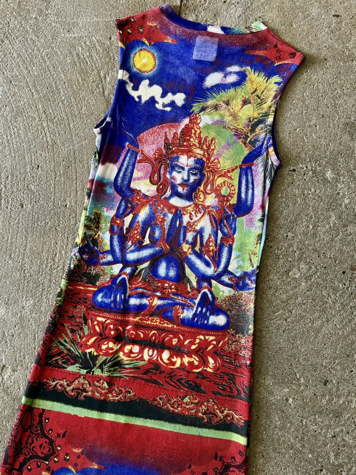 Jean Paul Gaultier Jean Paul Gaultier - SS1997 - Hindu Shiva God - Maxi Dress Size S / US 4 / IT 40 - 8 Thumbnail