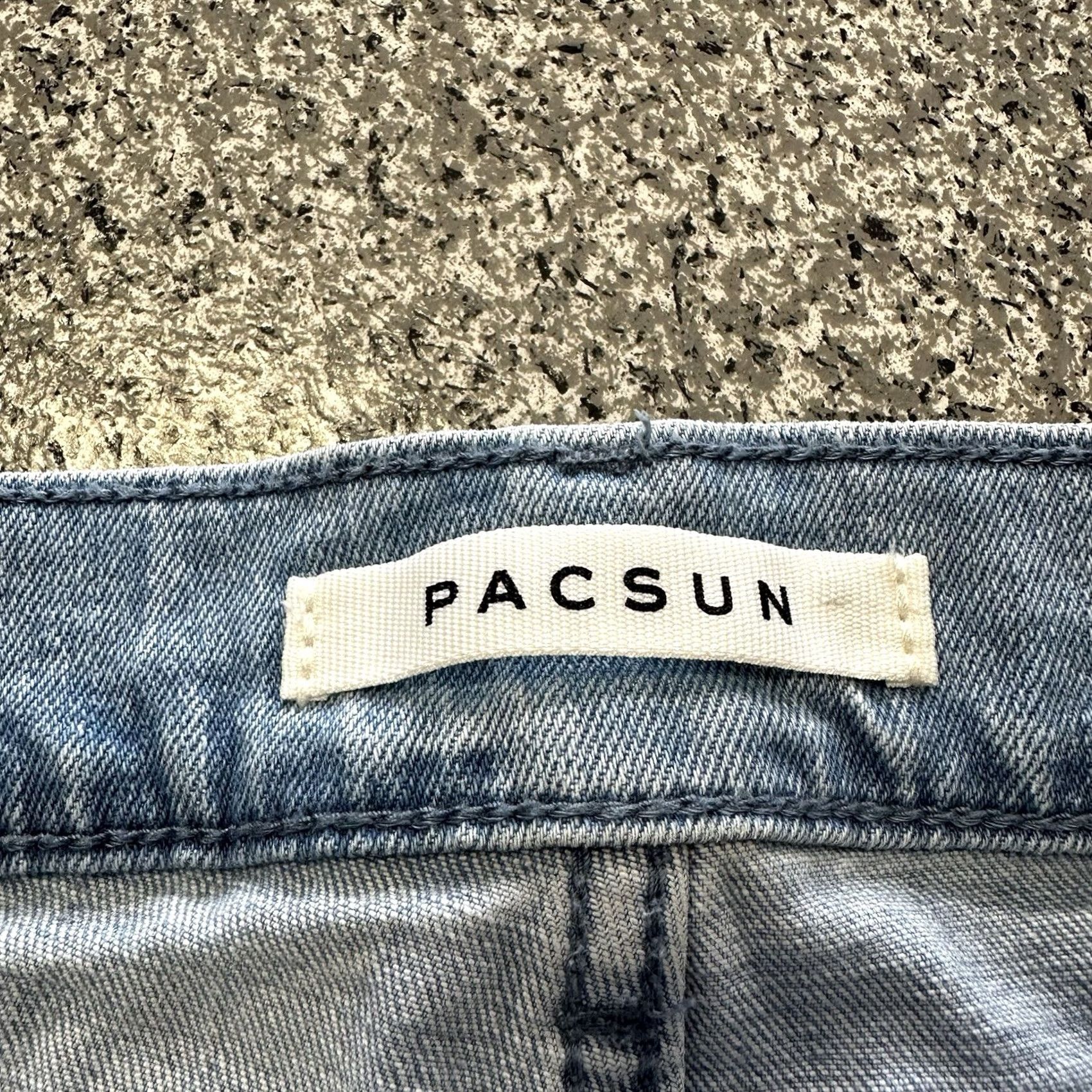 Pacsun Pacsun Jeans Mens 31x30 Slim Skinny Stretch Denim Light Wash Distressed Blue Jeans Mens 31 Regular Cotton Spandex 5-Pocket Denim Size US 31 - 5 Thumbnail