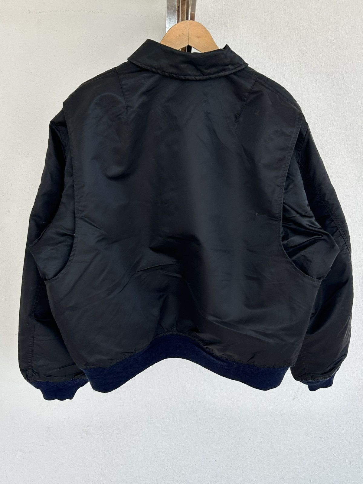 Other Flyers USA Vintage Blue Bomber Collar Jacket Size US L / EU 52-54 / 3 - 2 Thumbnail