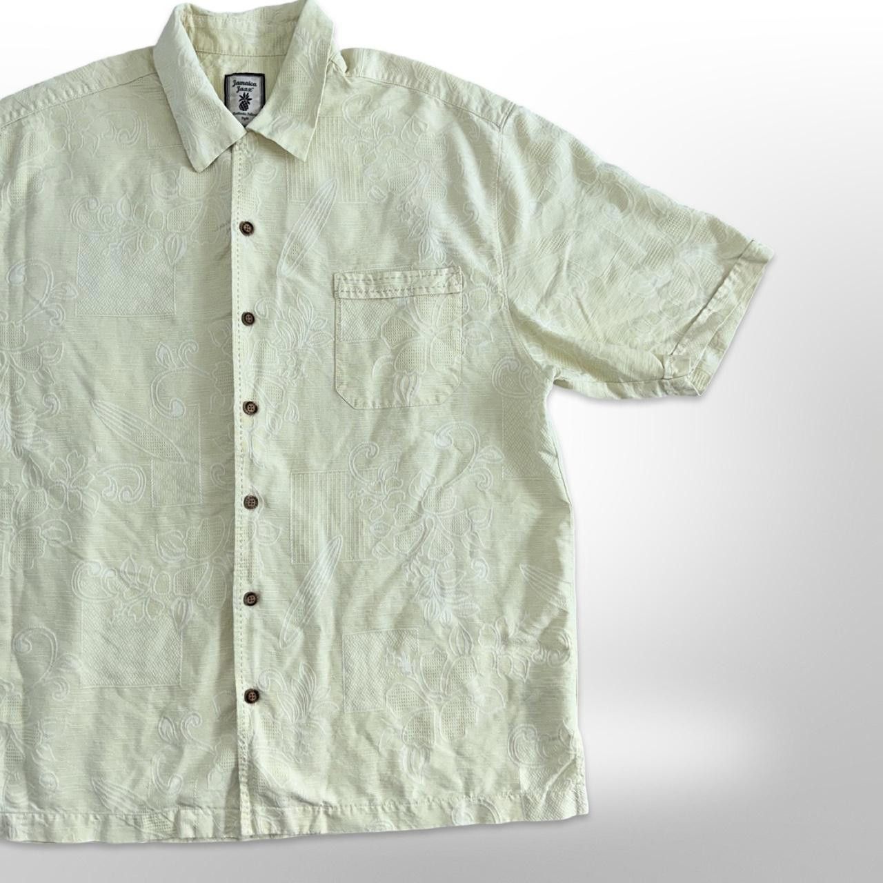 Vintage Vintage Jamaica Jaxx Yellow Floral Hawaiian Shirt Size US L / EU 52-54 / 3 - 3 Thumbnail