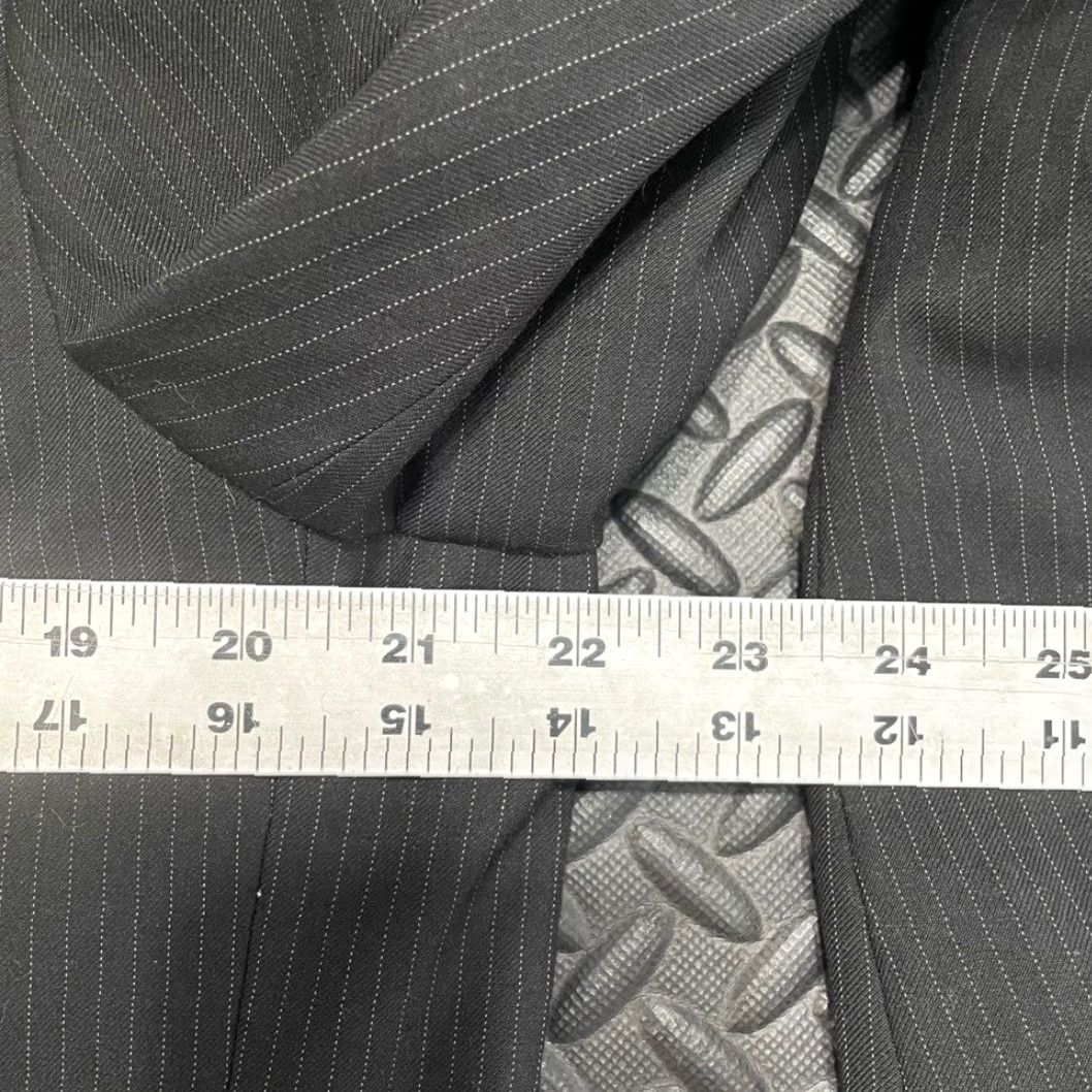 Apt. 9 Apt. 9 Black 3 Button Paisley Lining Blazer Jacket Men 42L Long Coat Sport Coat Mens Size 42R - 7 Thumbnail