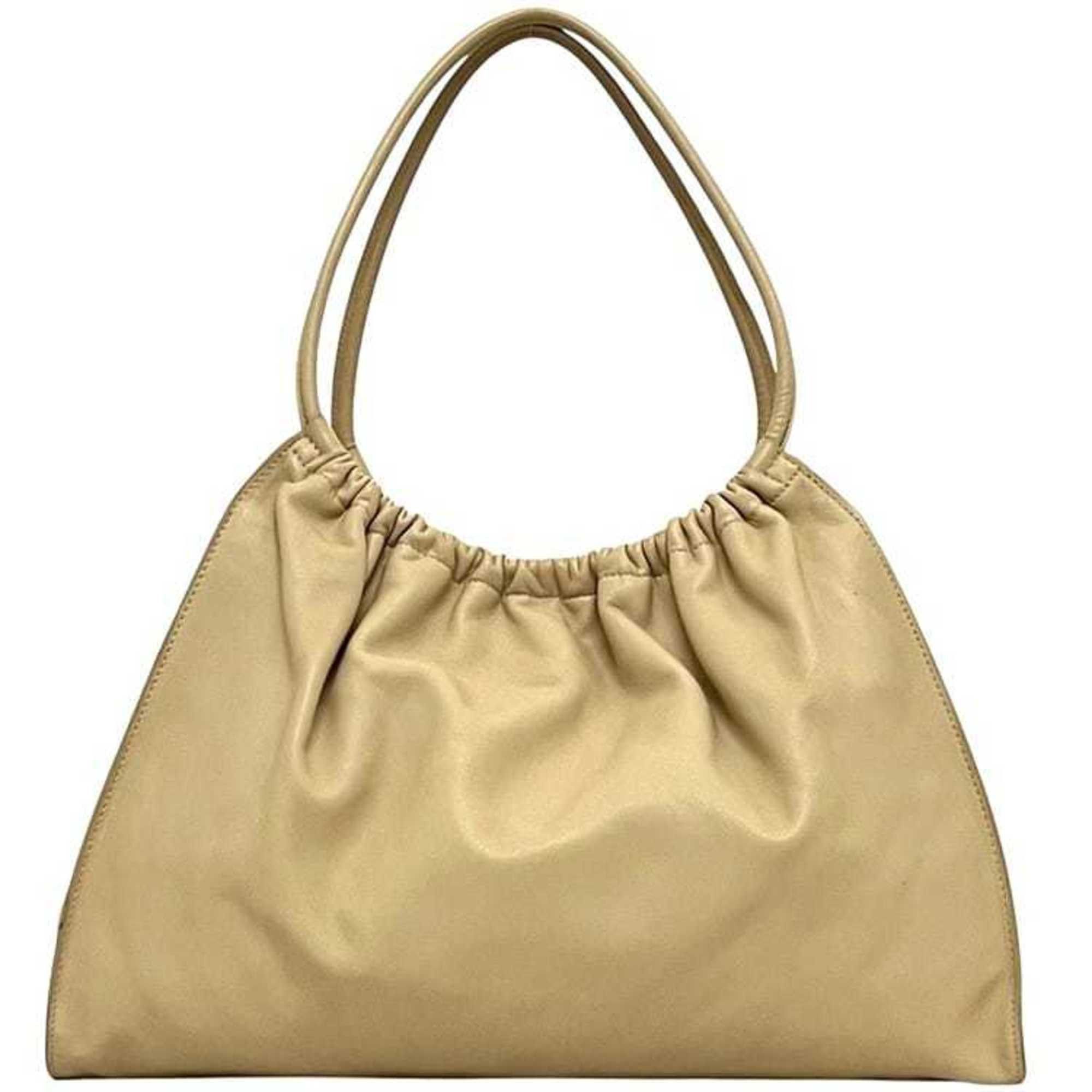 Gucci Gucci tote bag ec-24528 beige 100-015 8003754970 leather 001 4332 00 2404 GUCCI gathered cream women's Size ONE SIZE - 1 Thumbnail