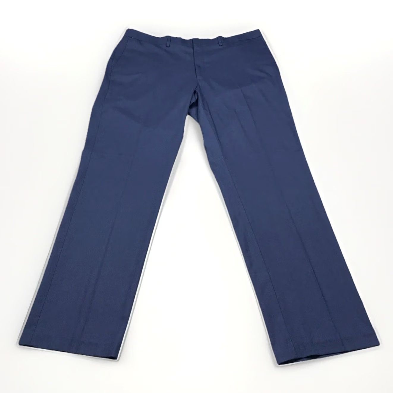 Haggar Haggar Dress Pants Blue 40x32 Luxury Stretch Flex Waistband Straight Fit Men Size US 40 / EU 56 - 3 Thumbnail