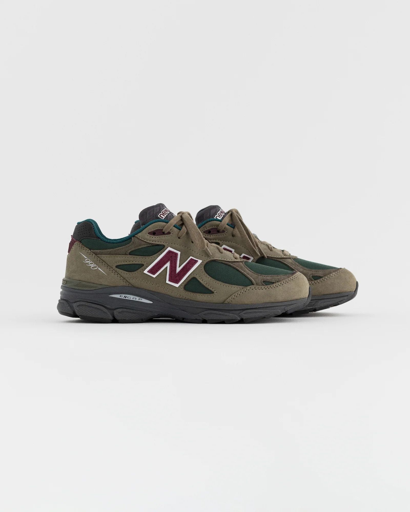Aime Leon Dore × New Balance o1mle0725 New Balance Made In Usa 990V3 Sneakers Olive/Green Size US 11.5 / EU 44-45 - 2 Thumbnail