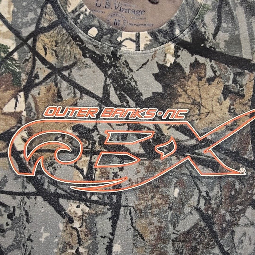 Other Y2K Camo Long Sleeve Shirt Outer Banks North Carolina Tee M Size US M / EU 48-50 / 2 - 4 Thumbnail