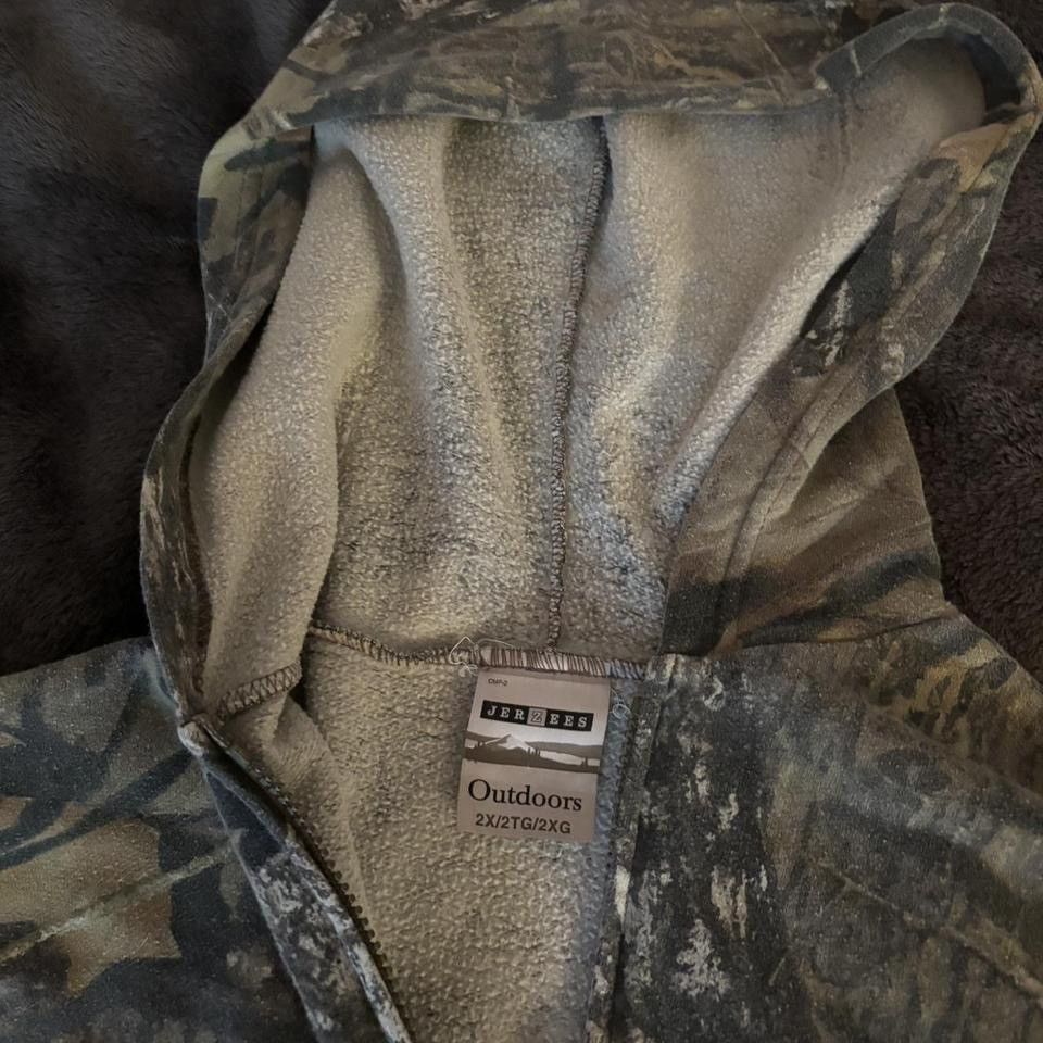 Jerzees Camo Zipup hoodie Size US XL / EU 56 / 4 - 3 Thumbnail