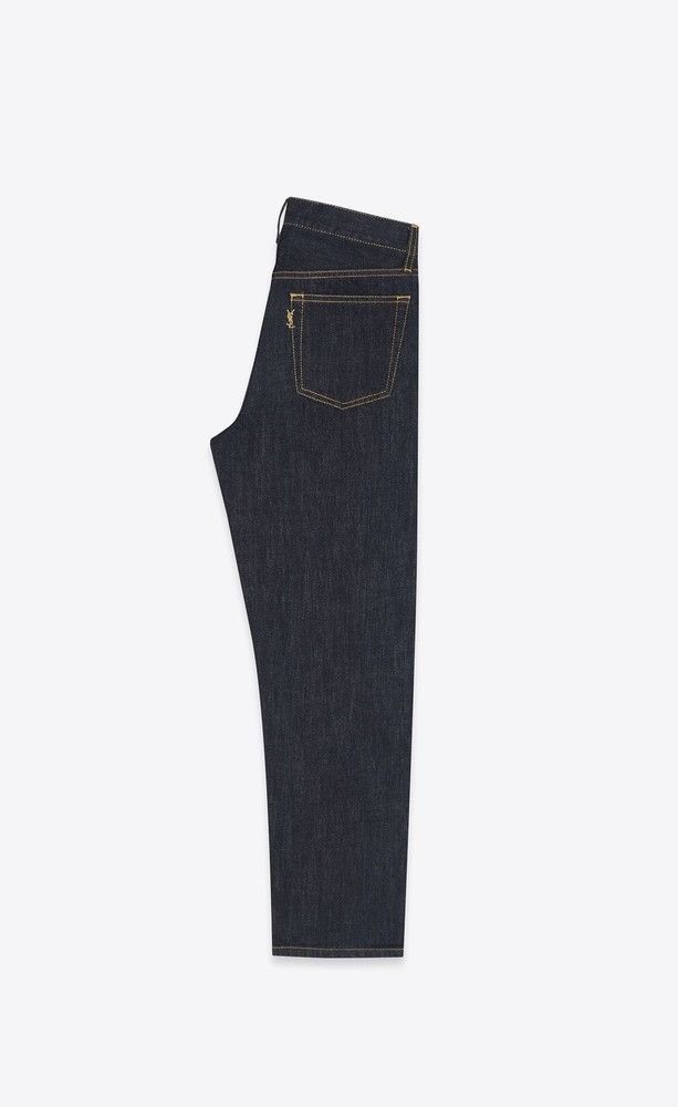Saint Laurent Paris o1s1wg110425 688488 Venice Jeans In Deep Rinse Denim Blue Size 25" / US 0 / IT 36 - 2 Thumbnail