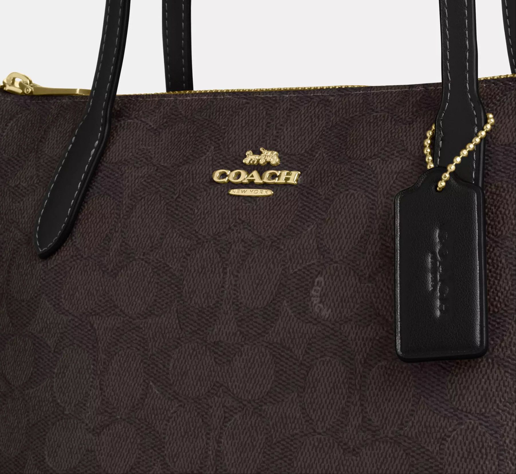 Coach Fiona Zip Tote Bag In Signature Canvas CBT18 Size ONE SIZE - 15 Thumbnail