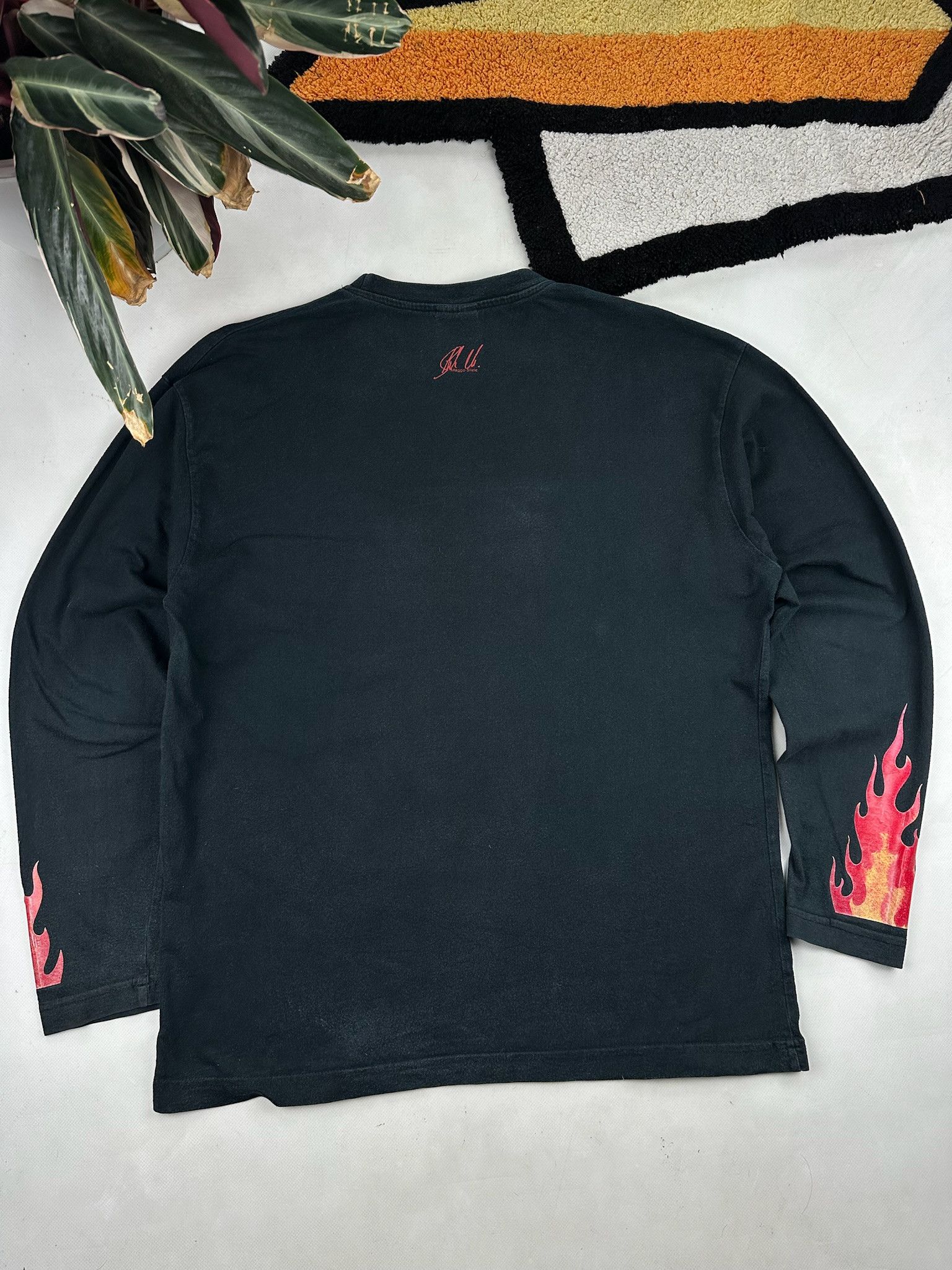 Vintage Vintage Flame LongSleeve Shirt skate y2k Size US XL / EU 56 / 4 - 3 Thumbnail