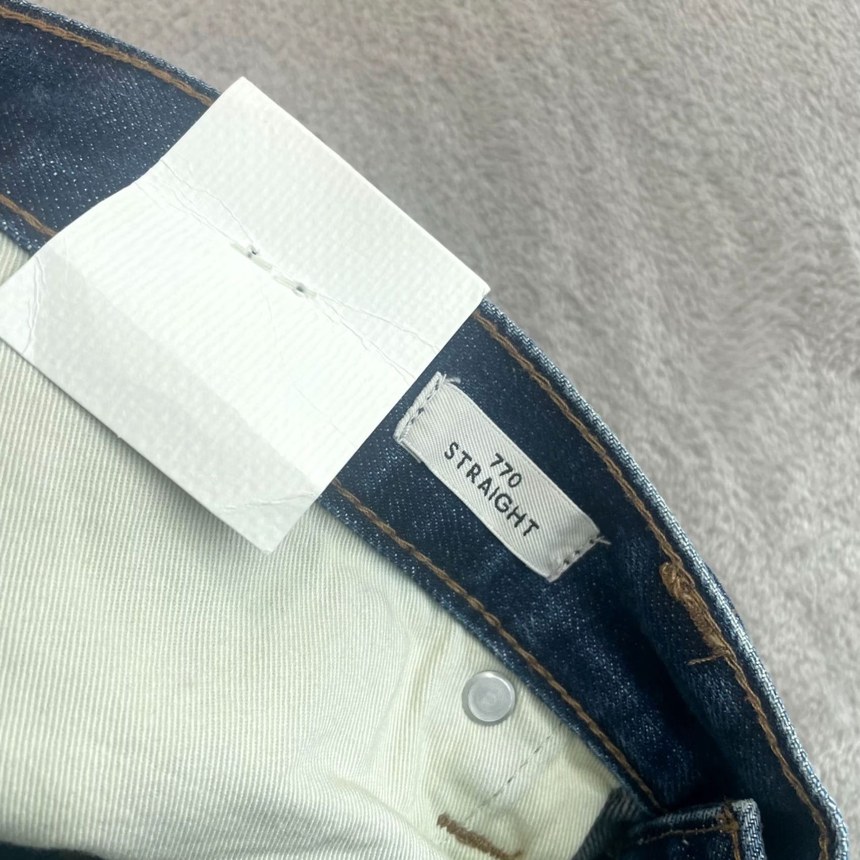 J.Crew J.CREW 770 Jeans Men 36x31 Indigo Shadow Japanese Rigid Denim NWT Jeans Size US 36 / EU 52 - 6 Thumbnail