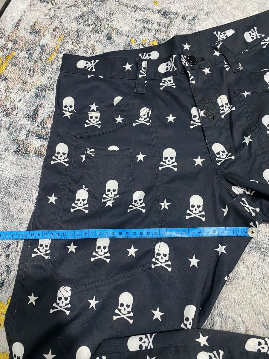 Hysteric Glamour Japanese Skull Full Print Y2k Punk Alexander McQueen STYLE Size US 33 - 14 Thumbnail