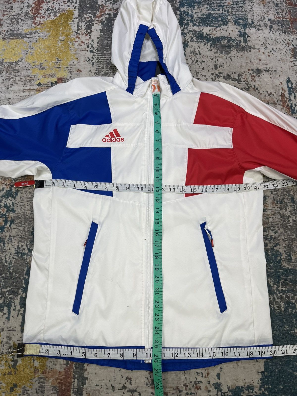 Adidas Adidas Wind RDY France Team Theme Windbreaker Jacket Size US S / EU 44-46 / 1 - 10 Thumbnail