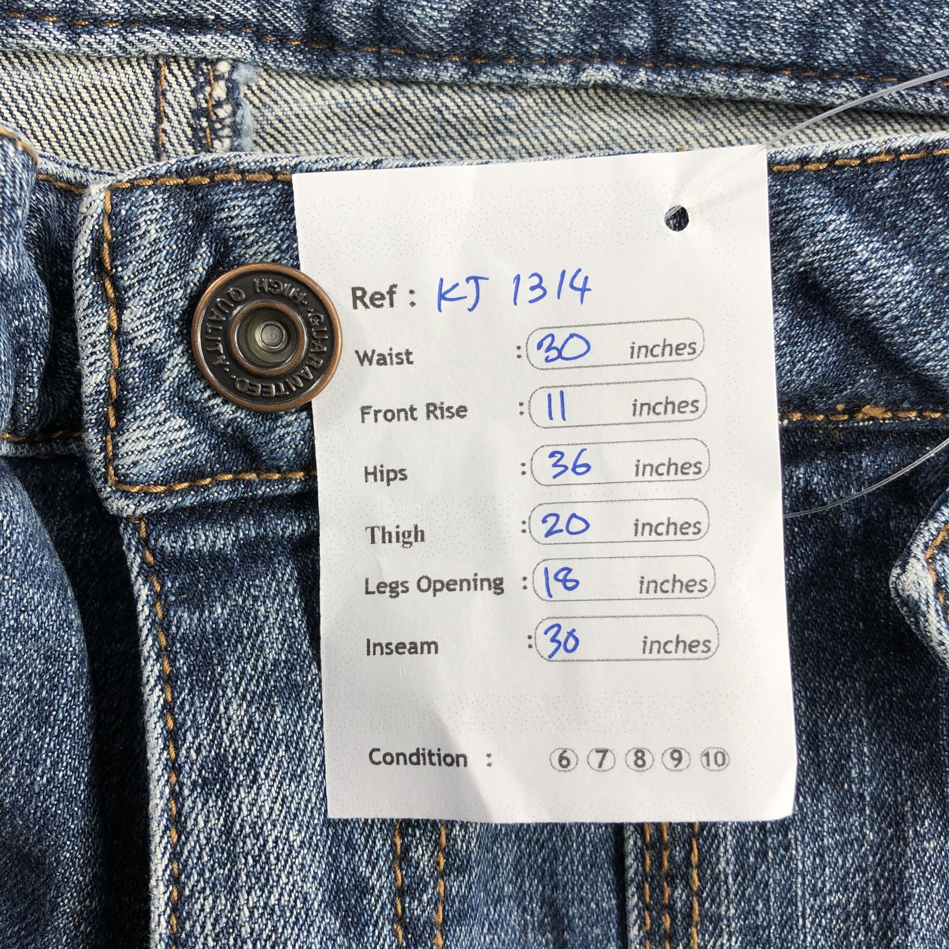 Japanese Brand Vintage Japanese Brand Bush Pants Jeans Flare Denim KJ1314 Size US 28 / EU 44 - 10 Thumbnail