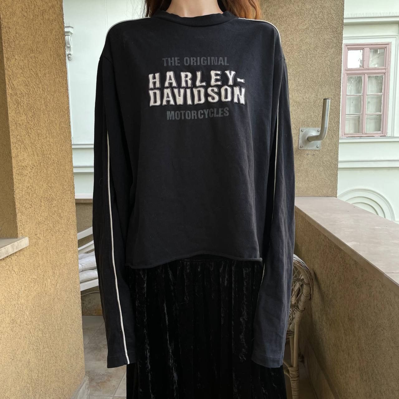 Harley Davidson Rare Harley Davidson Reworked Black & White Moto Aesthetic Size US XL / EU 56 / 4 - 2 Thumbnail