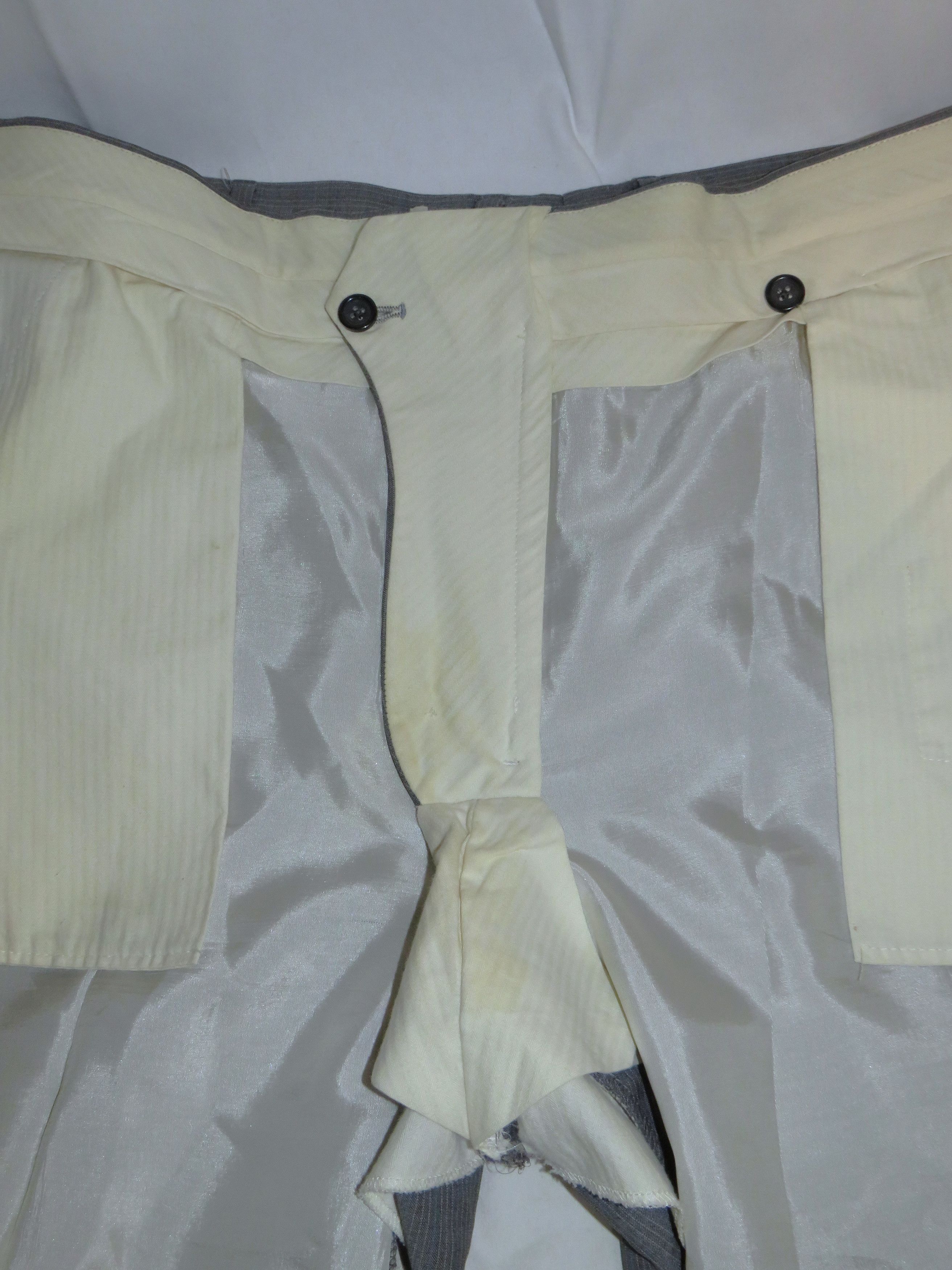 Brooks Brothers 1818 Fitzgerald Drago Gray Striped Two Button Suit 46R Size 46R - 15 Thumbnail