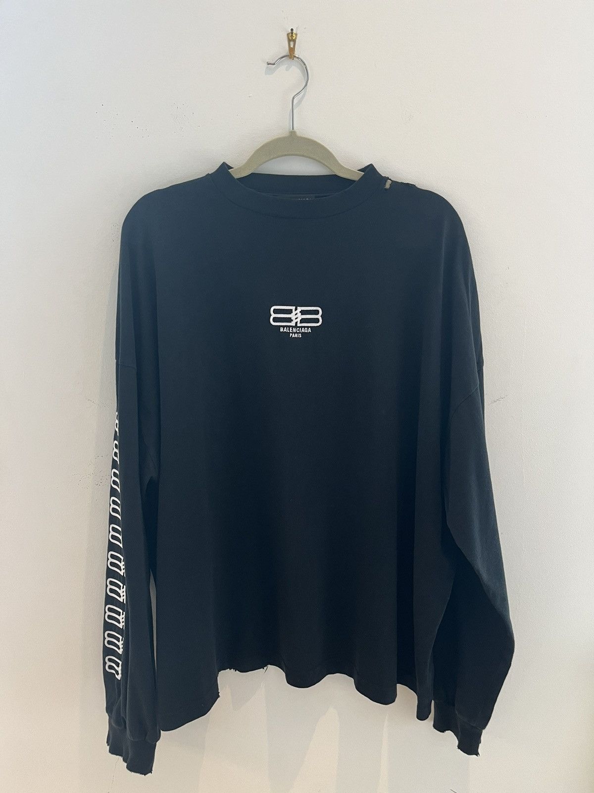 Balenciaga Balenciaga Paris Shirt Size US L / EU 52-54 / 3 - 3 Thumbnail