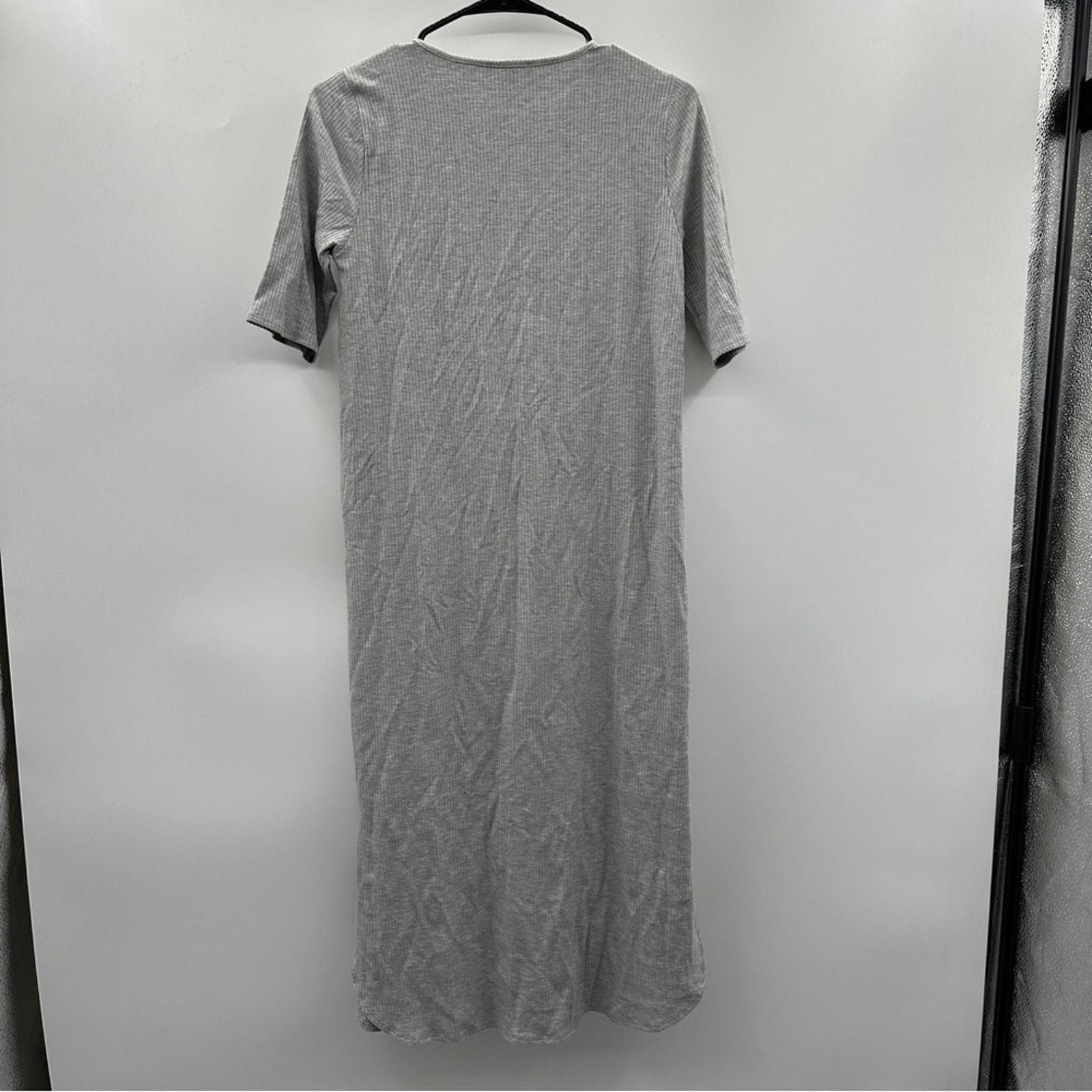 Eileen Fisher Eileen Fisher Dark Pearl Tencel Rib Crewneck Midi Dress Size XS / US 0-2 / IT 36-38 - 6 Thumbnail