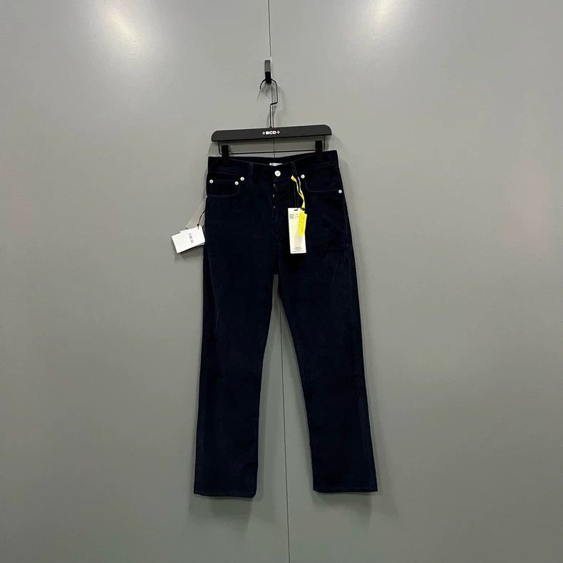 Dior Dior Dark blue corduroy straight trousers 2502-Nextarrow Size US 28 / EU 44 - 1 Thumbnail