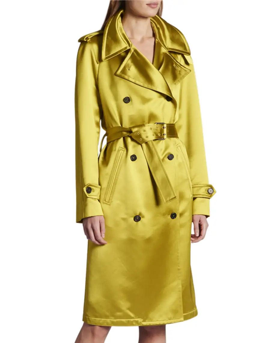 o1loc1c0724 CP1516 Trench Coat in Yellow