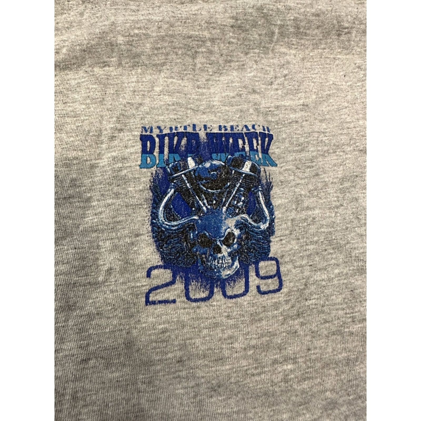 Vintage VINTAGE Bike Week 2009 Tank Top T Shirt Large Gray Men Size US L / EU 52-54 / 3 - 3 Thumbnail