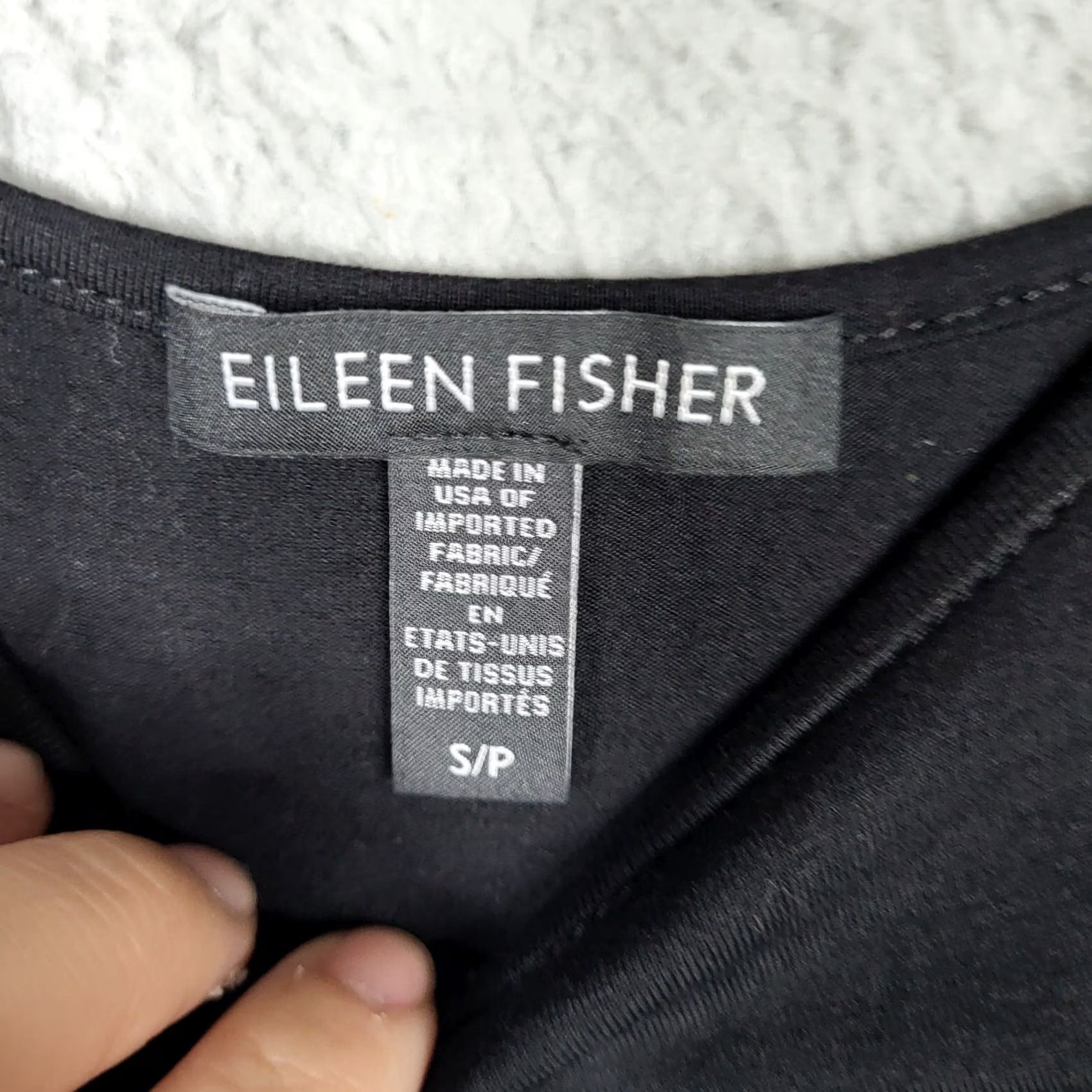 Eileen Fisher Eileen Fisher Tank Womens Black Round Neck Sleeveless Size S/P Regular Col Size S / US 4 / IT 40 - 5 Thumbnail