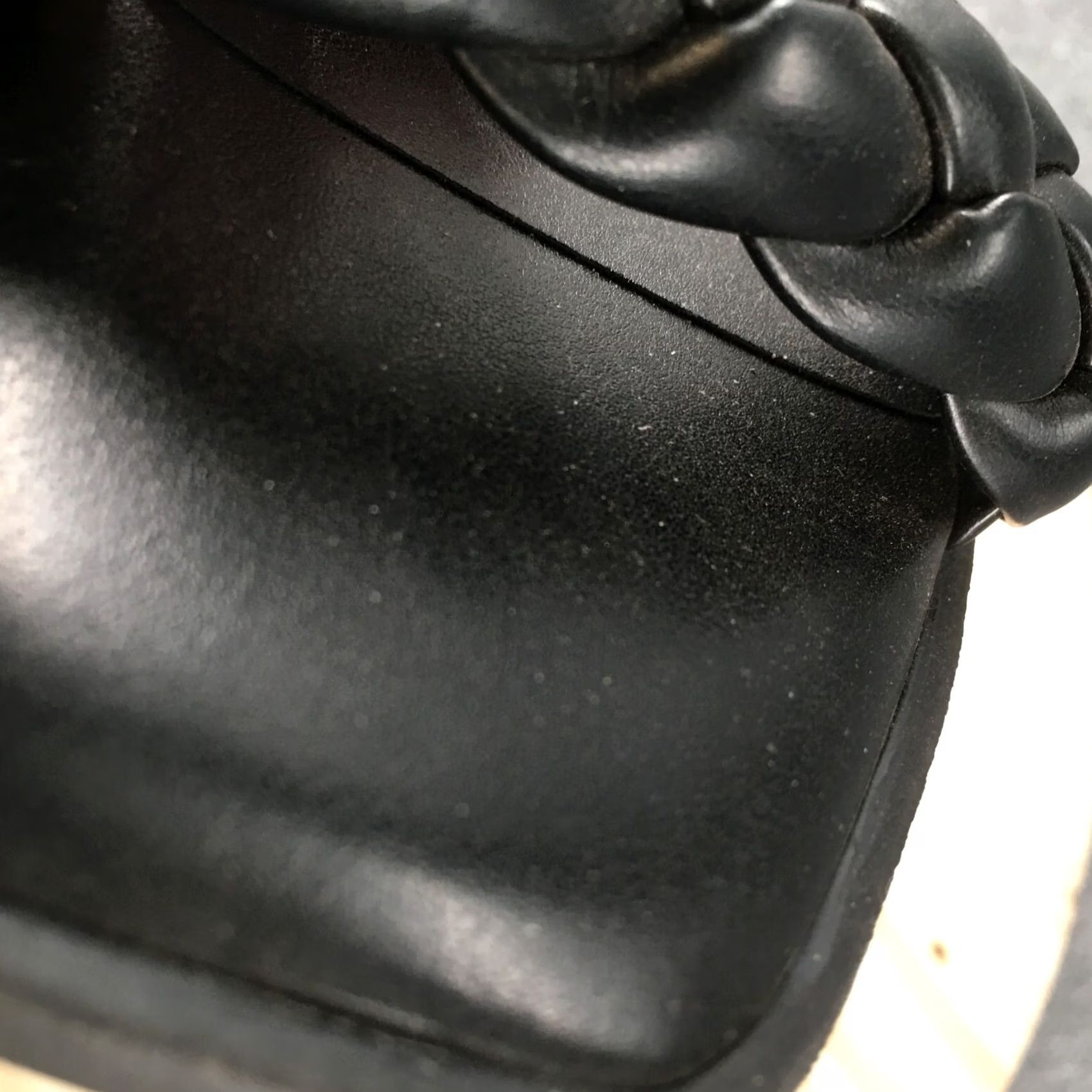 Vintage Time And Tru Sandals Womens 9 Braided Ankle Strap Flats Black Faux Leather Size US 9 / IT 39 - 4 Thumbnail