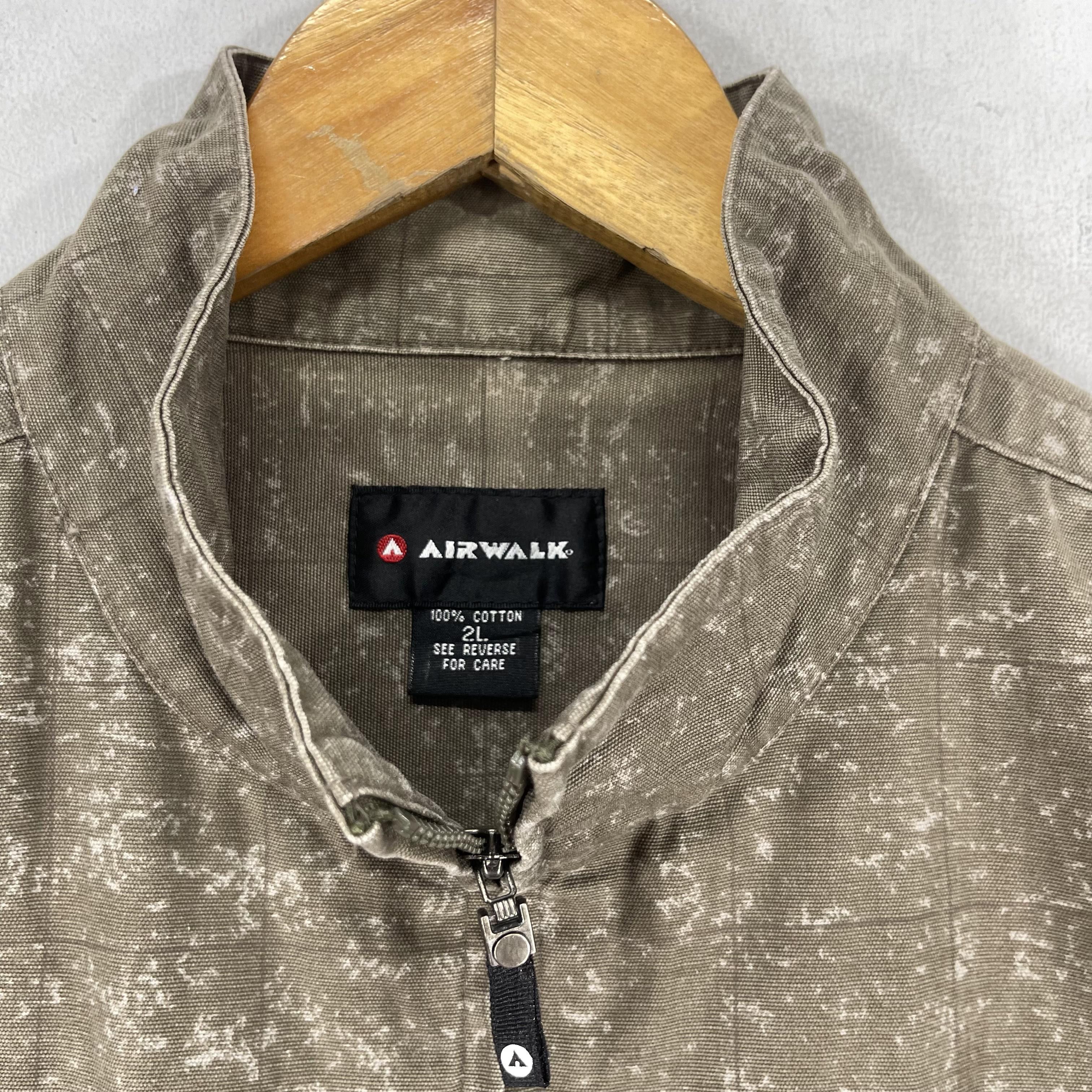 Airwalk × Vintage Vintage AIRWALK Casual Style Stoned Washed Zip Up Jacket Size US XL / EU 56 / 4 - 4 Thumbnail