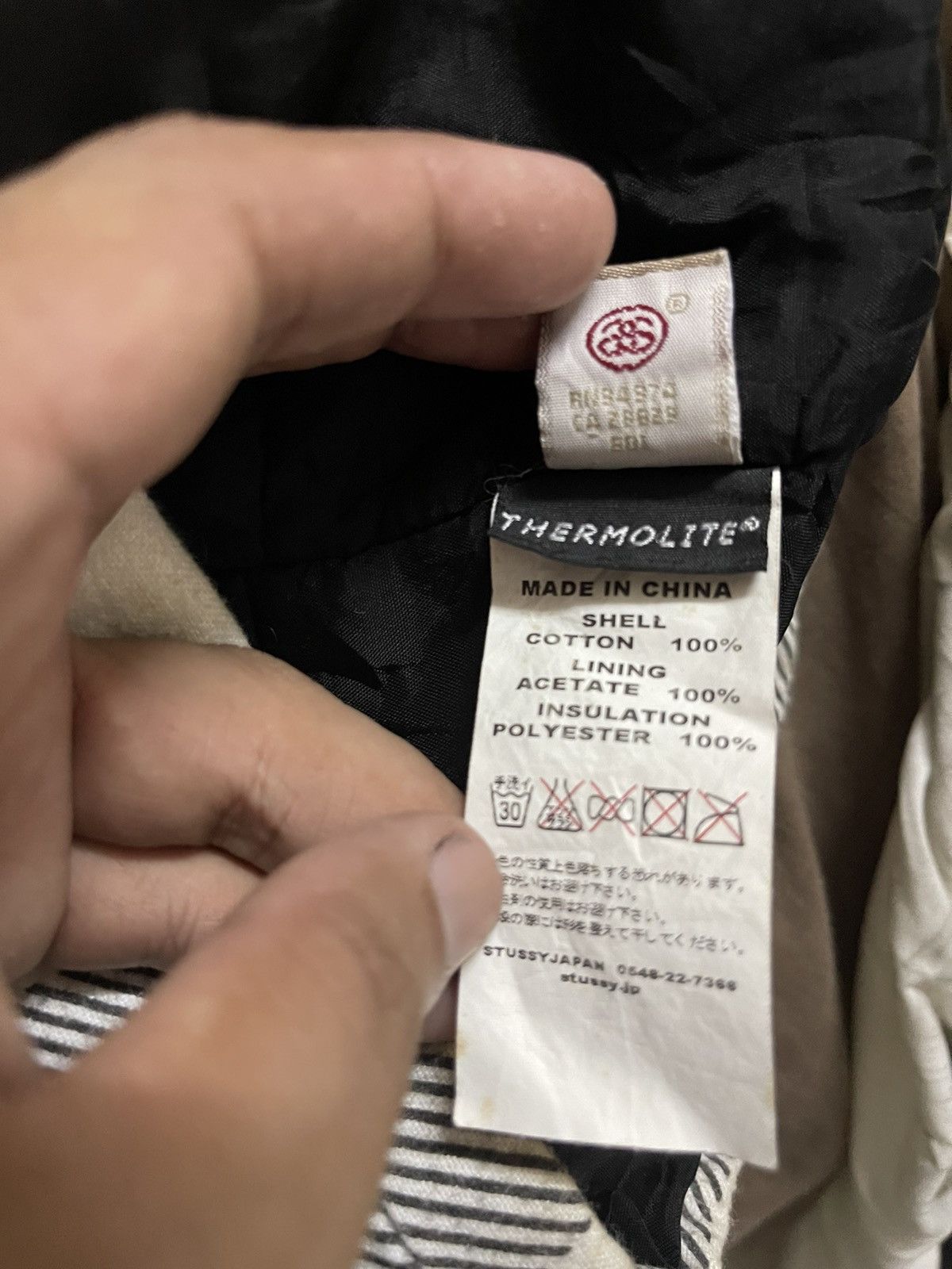 Stussy × Vintage 90’s STUSSY STREETWEAR CHECKED DESIGN THERMOLITE JACKET Size US L / EU 52-54 / 3 - 5 Thumbnail