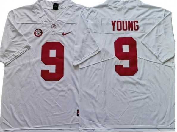 Other Alabama Crimson Tide 9 Bryce Young White Football Jersey Size US M / EU 48-50 / 2 - 3 Thumbnail