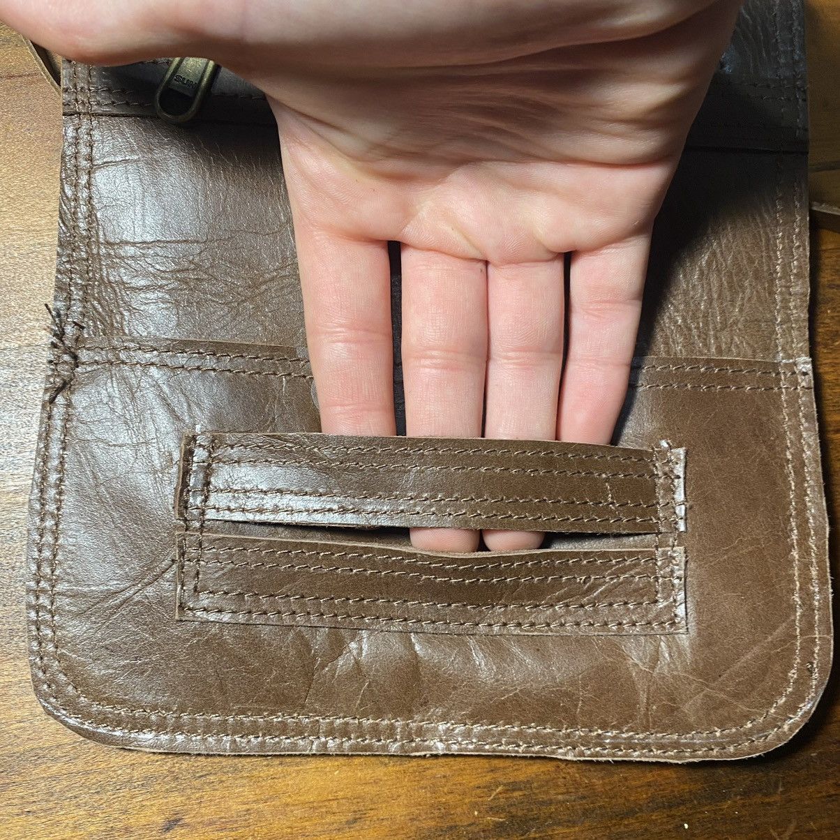 Handmade NWOT Tobacco Pouch Genuine Leather Size ONE SIZE - 6 Thumbnail