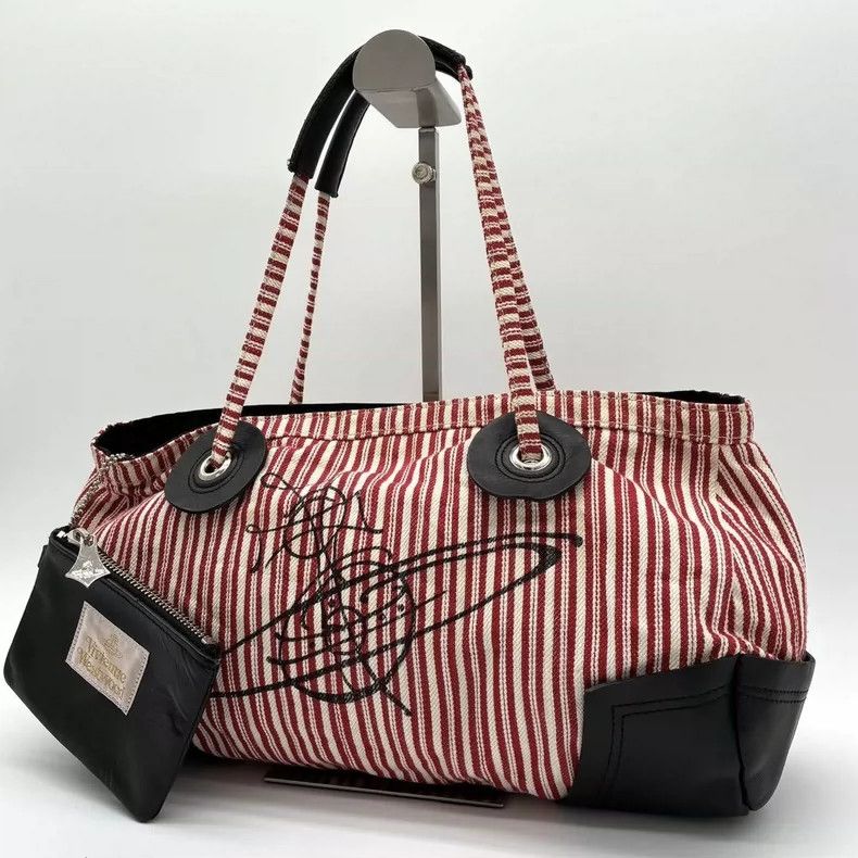 Vivienne Westwood Vivienne Westwood size os Mid-Century red striped Boston ba Size ONE SIZE - 2 Thumbnail