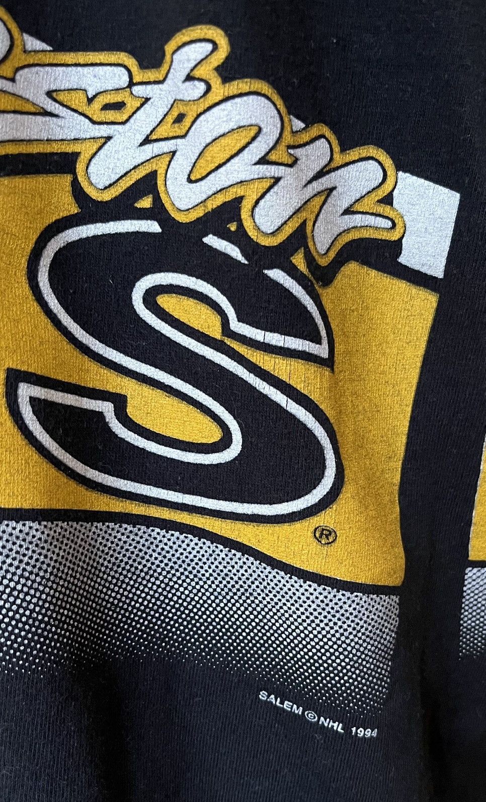 NHL × Salem Sportswear × Vintage Vintage 1994 NHL Boston Bruins Salem Sportswear T shirt XL Size US XL / EU 56 / 4 - 7 Thumbnail