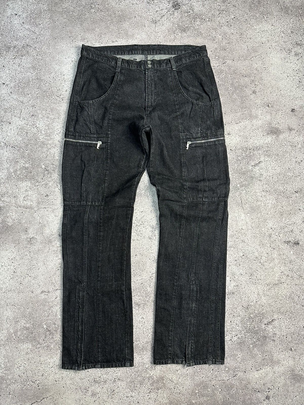 image of Iceberg Jeans Icejeans Bondage Distressed Jeans in Black, Men's (Size 36)