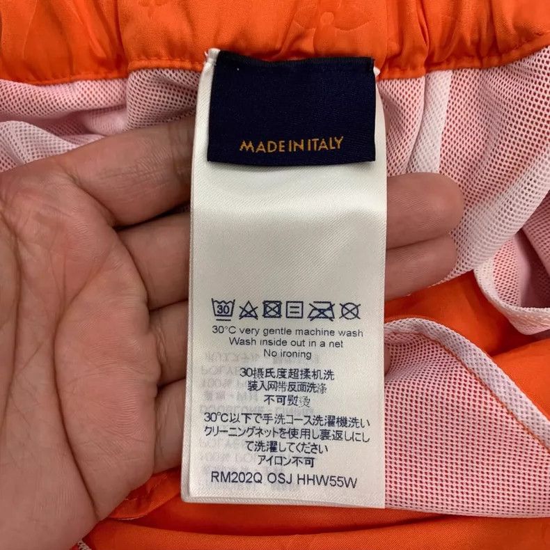 Louis Vuitton Louis Vuitton size l Orange presbyopic full print pocket sh Size US 28 / EU 44 - 5 Thumbnail