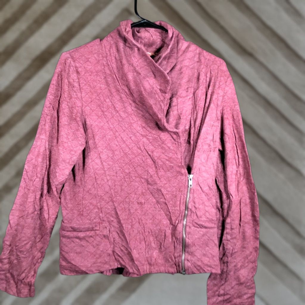 Vintage Dolan Womens Jacket Berry Half Zip Cowl Neck Cotton Blend Medium Size M / US 6-8 / IT 42-44 - 1 Thumbnail