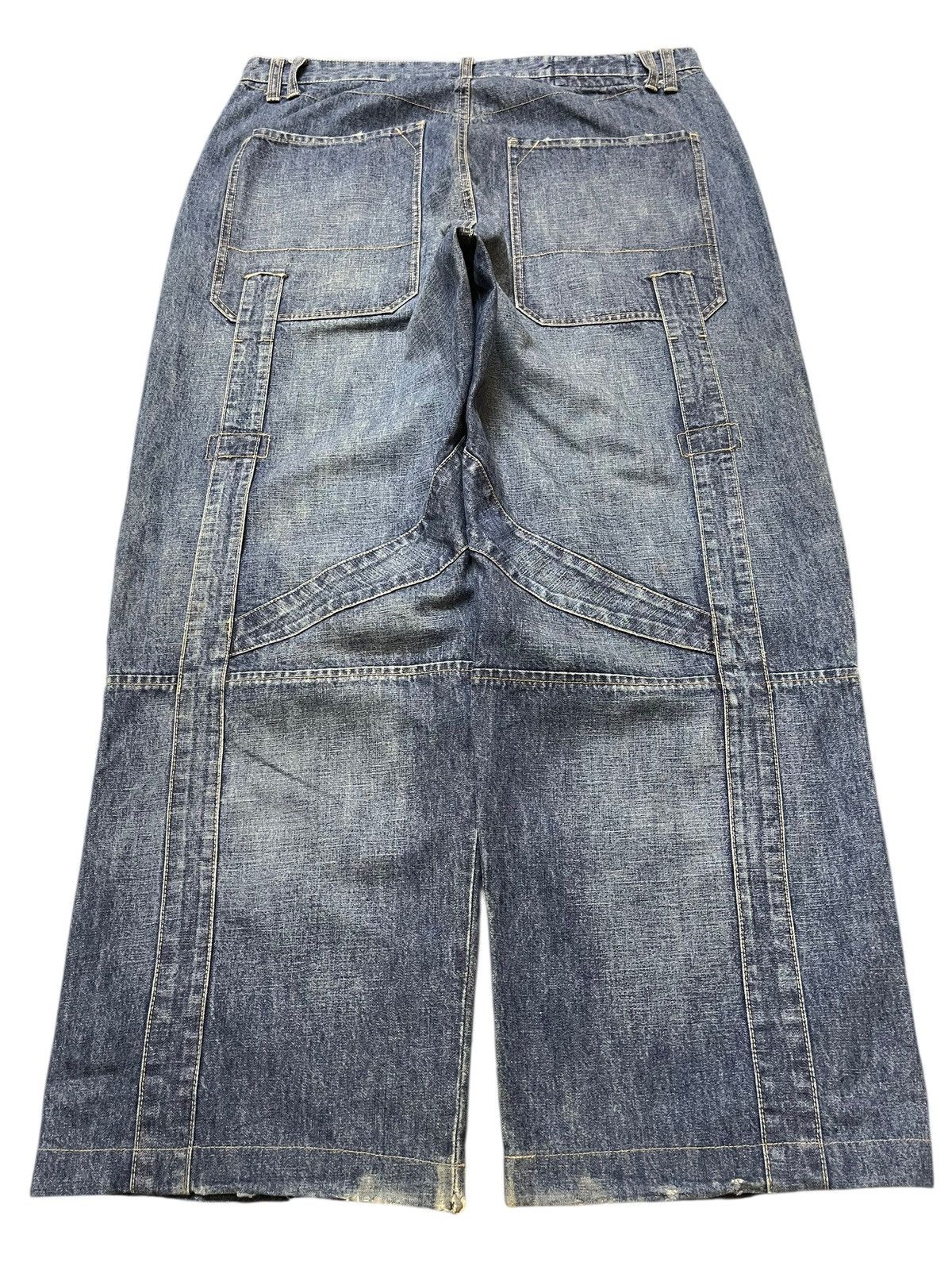 Marithe + Francois Girbaud Vintage Marithe Francois Girbaud Avant Garde Baggy Jeans Size US 36 / EU 52 - 2 Thumbnail