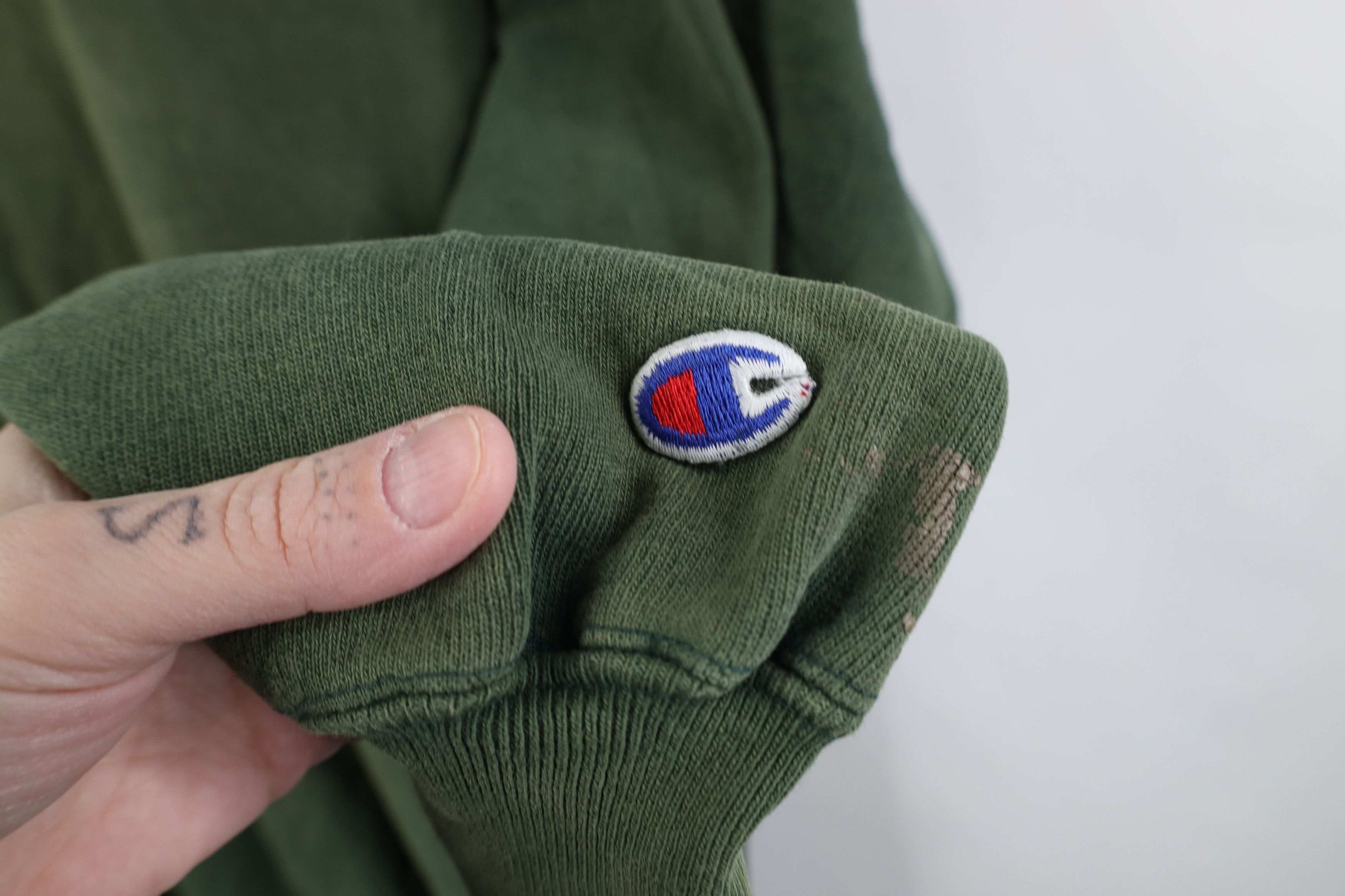 Champion Vintage 80s 90s Champion Reverse Weave Sweatshirt Green USA Size US XXL / EU 58 / 5 - 5 Thumbnail