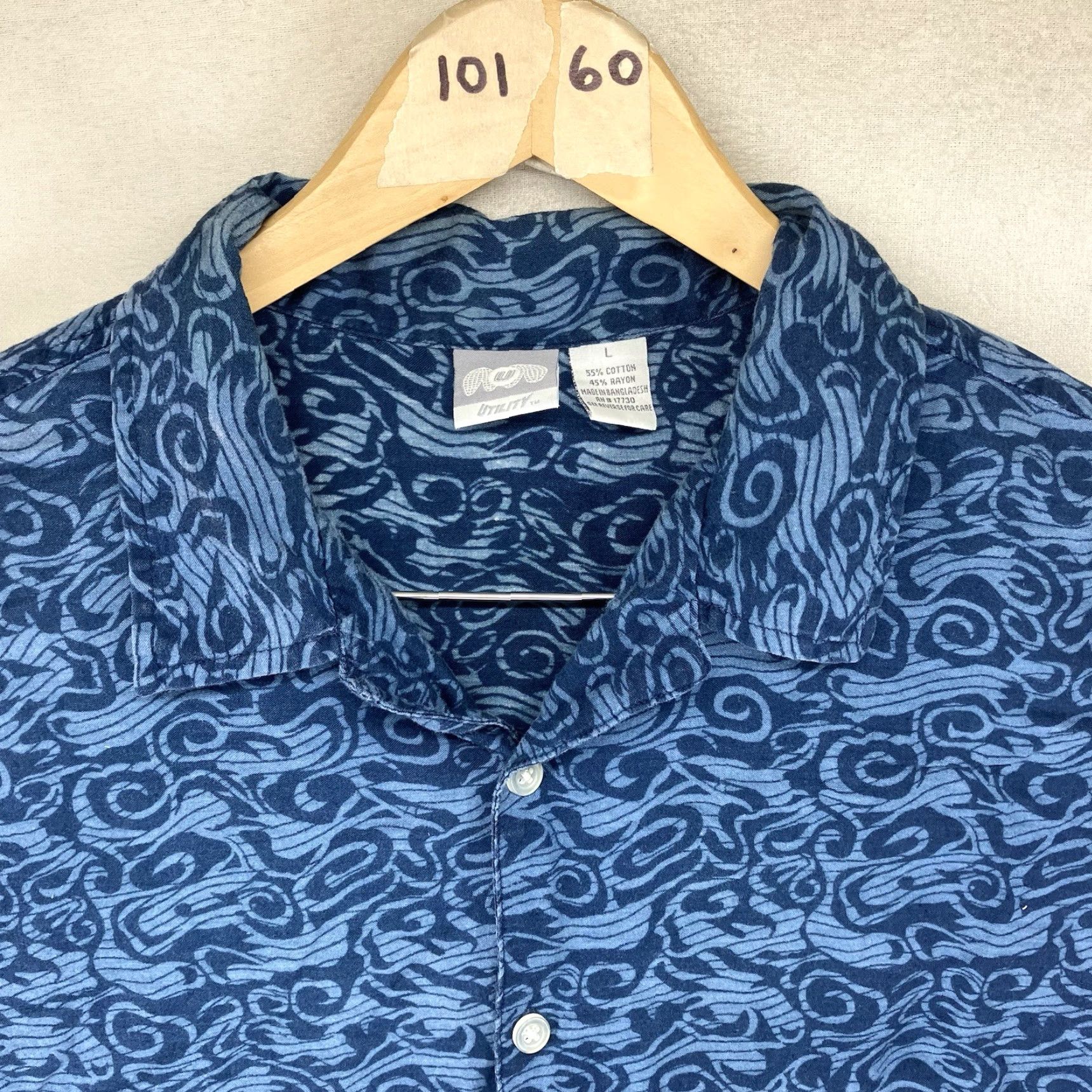 Vintage VINTAGE Jnco Style Blue Dragon Button-Down Shirt Mens XL All Over Print Casual 90s Art Fire Size US XL / EU 56 / 4 - 5 Thumbnail