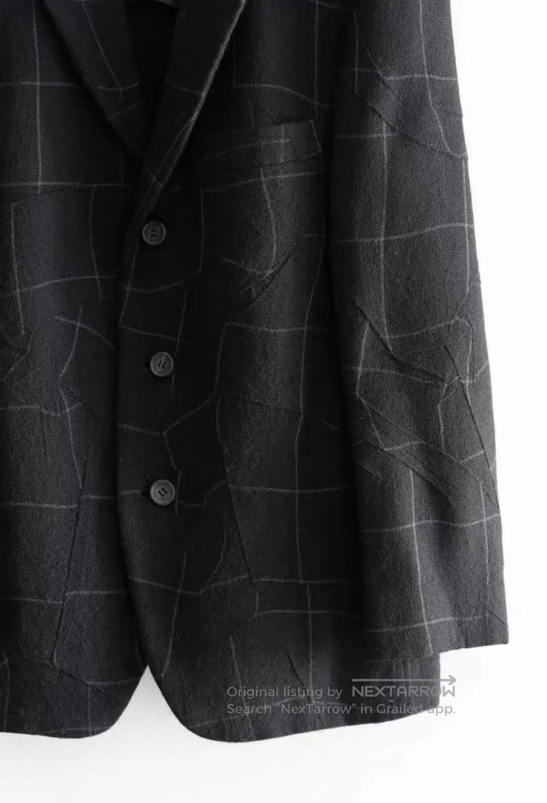 Issey Miyake Black Checkered Blazer . Size US S / EU 44-46 / 1 - 4 Thumbnail