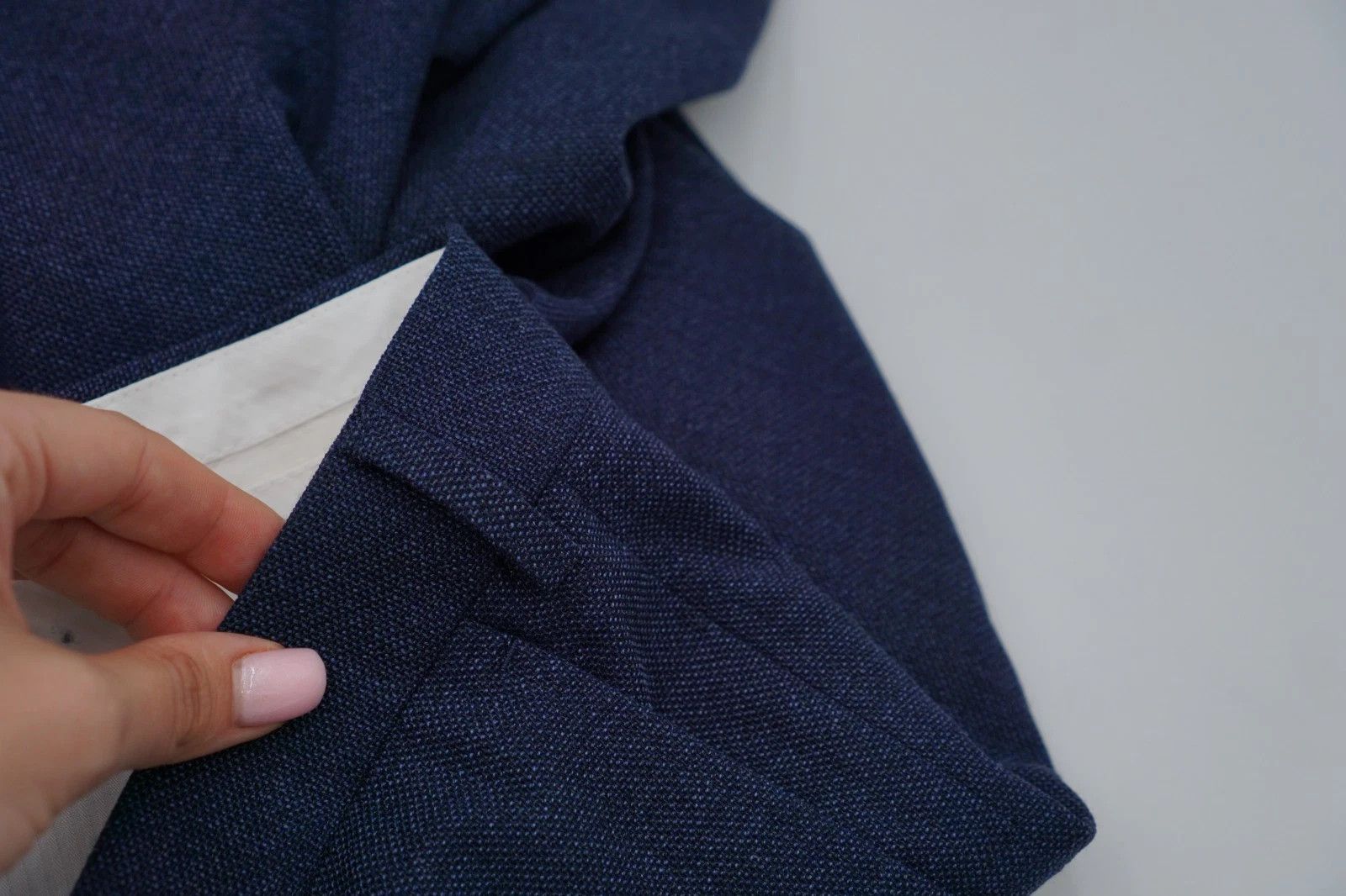 Suitsupply Men Suitsupply Pants Navy Blue Wool Brescia Reda 106 US44L Size 44L - 4 Thumbnail