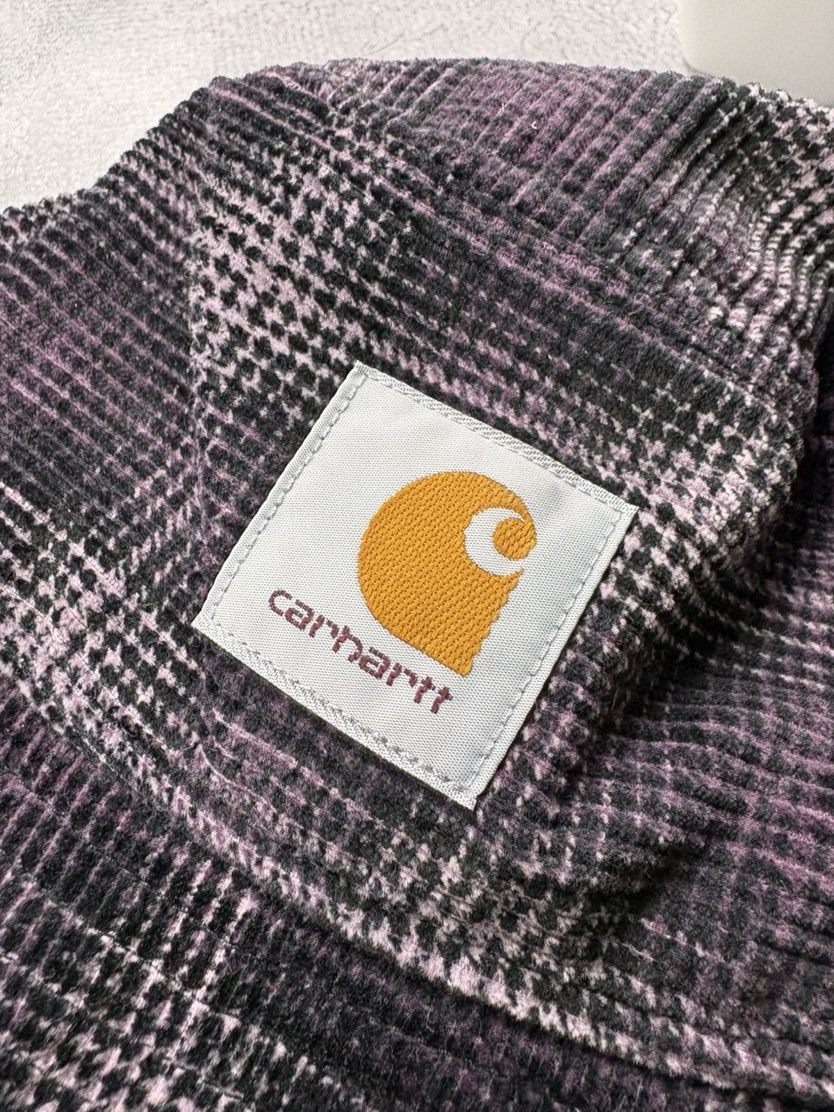 Carhartt CARHARTT Hype Big Logo PanamaHat Streetwear Velour Checkered Size ONE SIZE - 4 Thumbnail