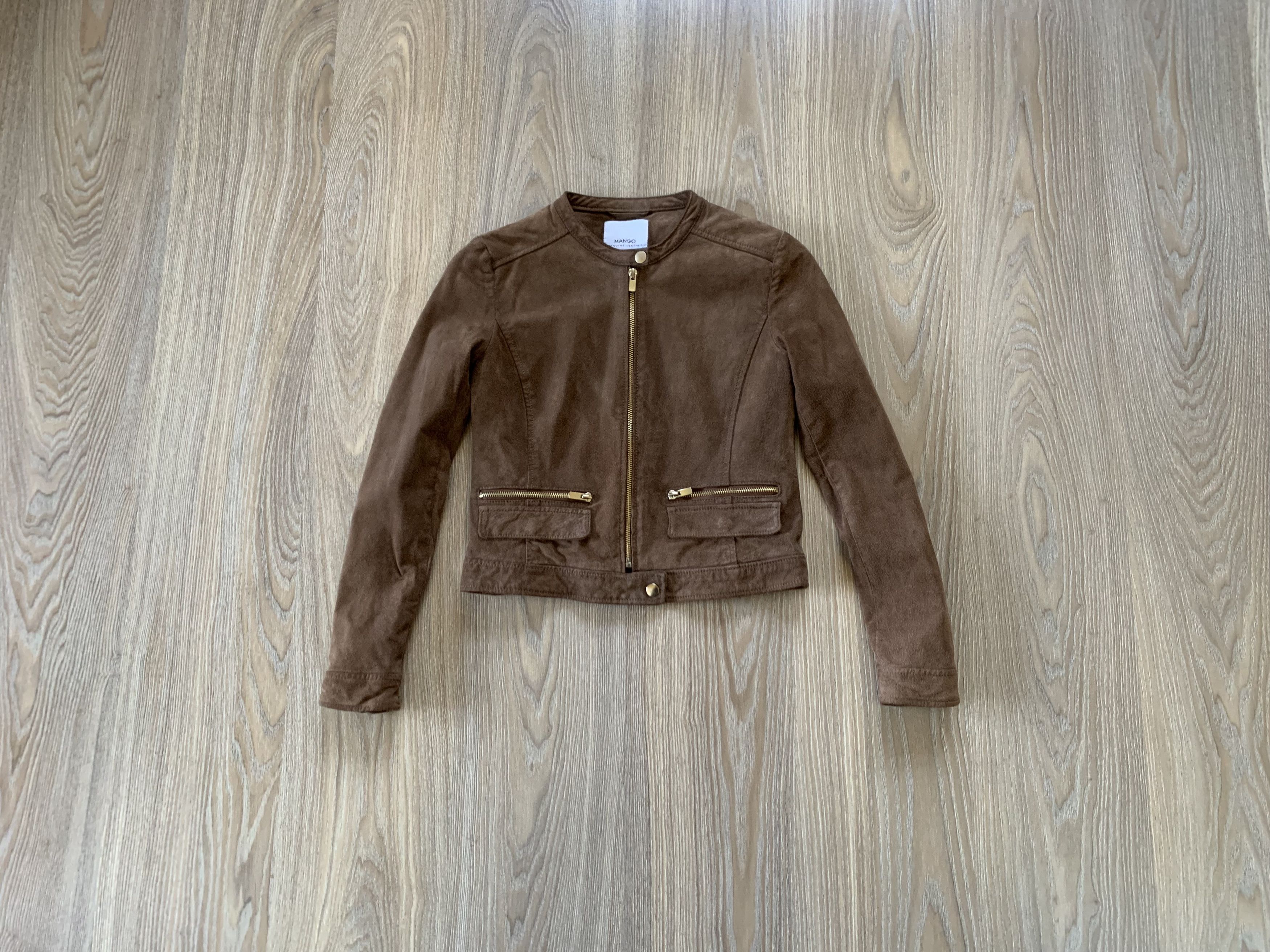 Mango Mango Suede Leather Jacket Size S / US 4 / IT 40 - 1 Thumbnail