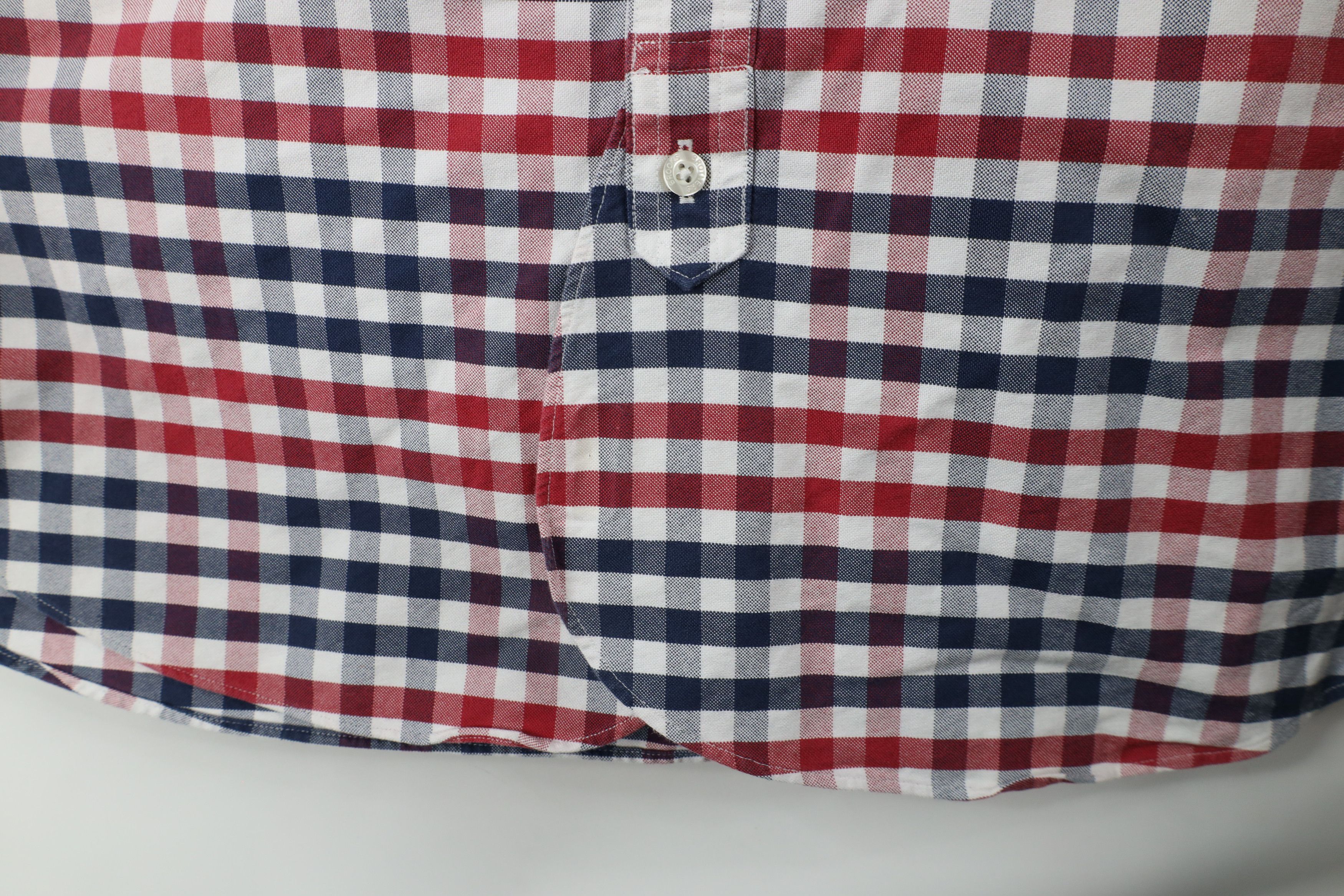 Brooks Brothers × Vintage Brooks Brothers Red Fleece Button Down Shirt Plaid Cotton Size US L / EU 52-54 / 3 - 4 Thumbnail