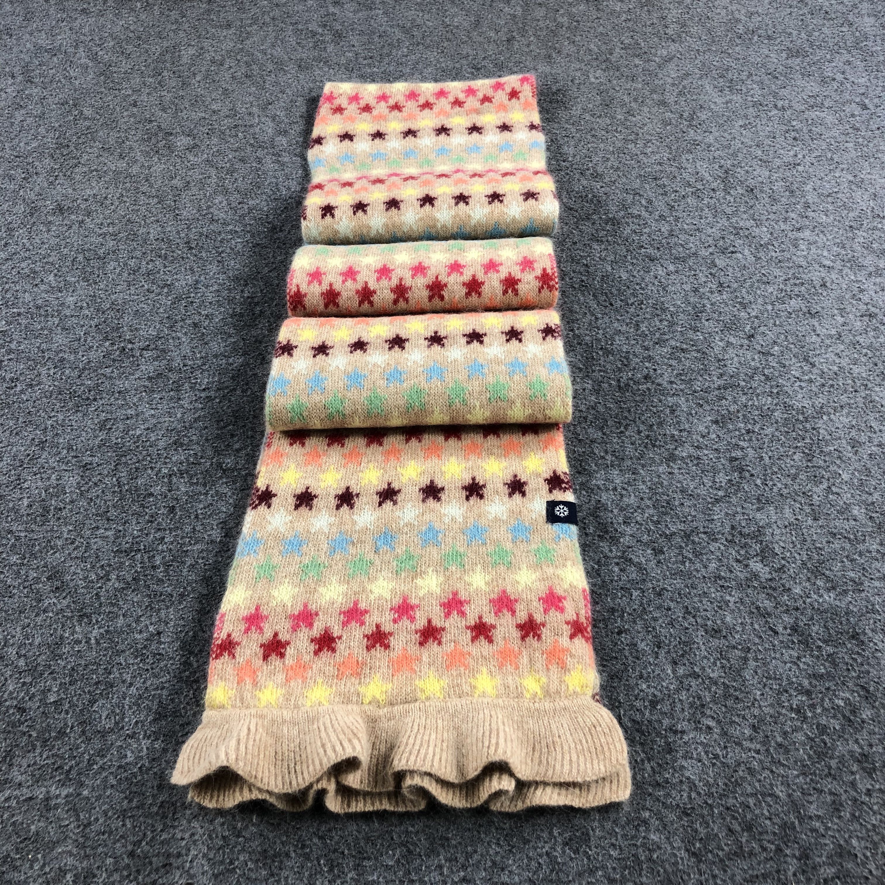 Gap GAP Multicolor Stars Wool Scarf Muffler V836 Size ONE SIZE - 2 Thumbnail