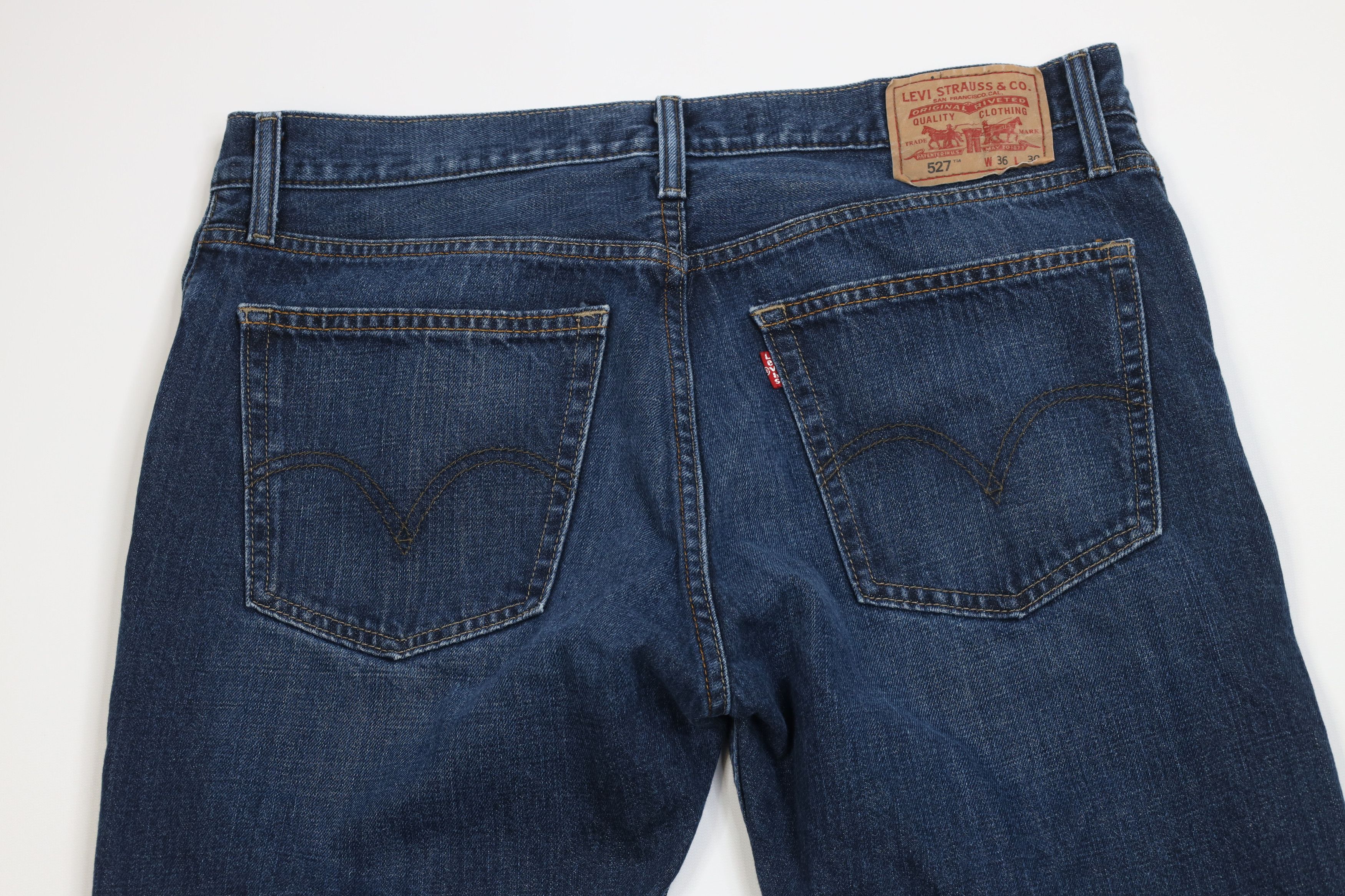 Levi's Vintage Y2K Levis 527 Western Flared Bootcut Denim Jeans Size US 36 / EU 52 - 8 Thumbnail