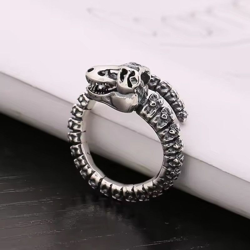 Jewelry Dinosaur Bone Resizeable Ring Size ONE SIZE - 4 Thumbnail