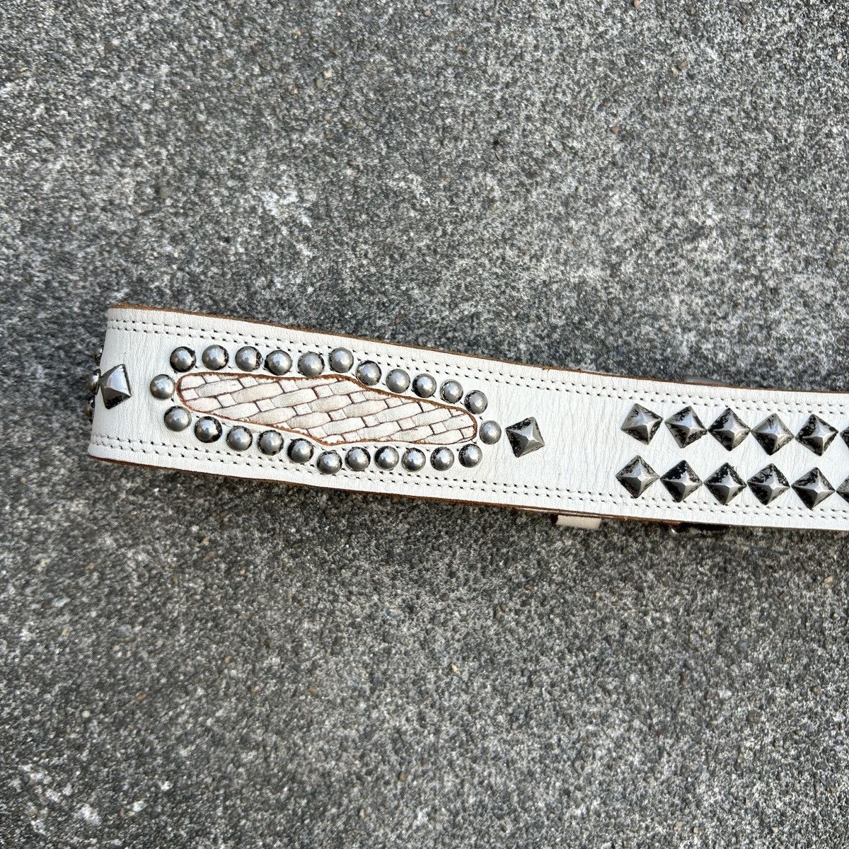 Vintage Vintage studded leather belt (Kapital Style) Size ONE SIZE - 8 Thumbnail