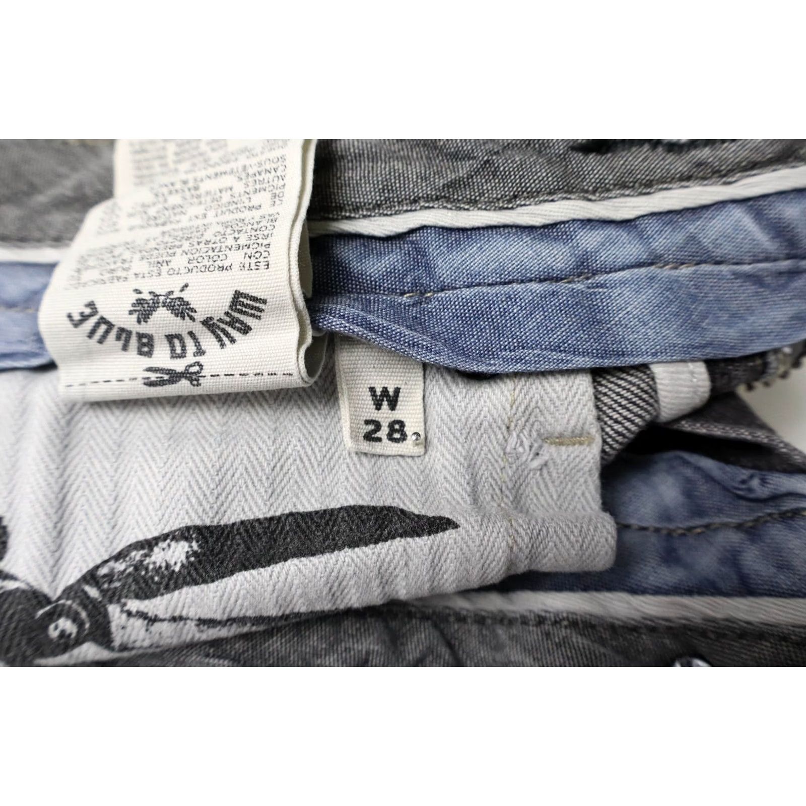 DENHAM Denham Grader Skinny Jeans Men's W28 Grey Faded Whiskers Zip Fly Stretched Denim Jeans Grey 90s Style Mens Size US 28 / EU 44 - 7 Thumbnail