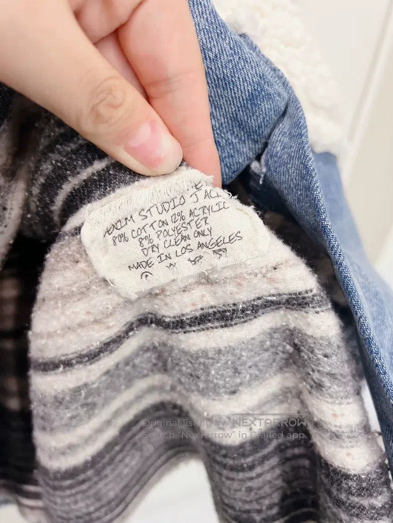 Greg Lauren Greg Lauren Sheepskin Denim Patchwork Jacket Top Size US M / EU 48-50 / 2 - 9 Thumbnail