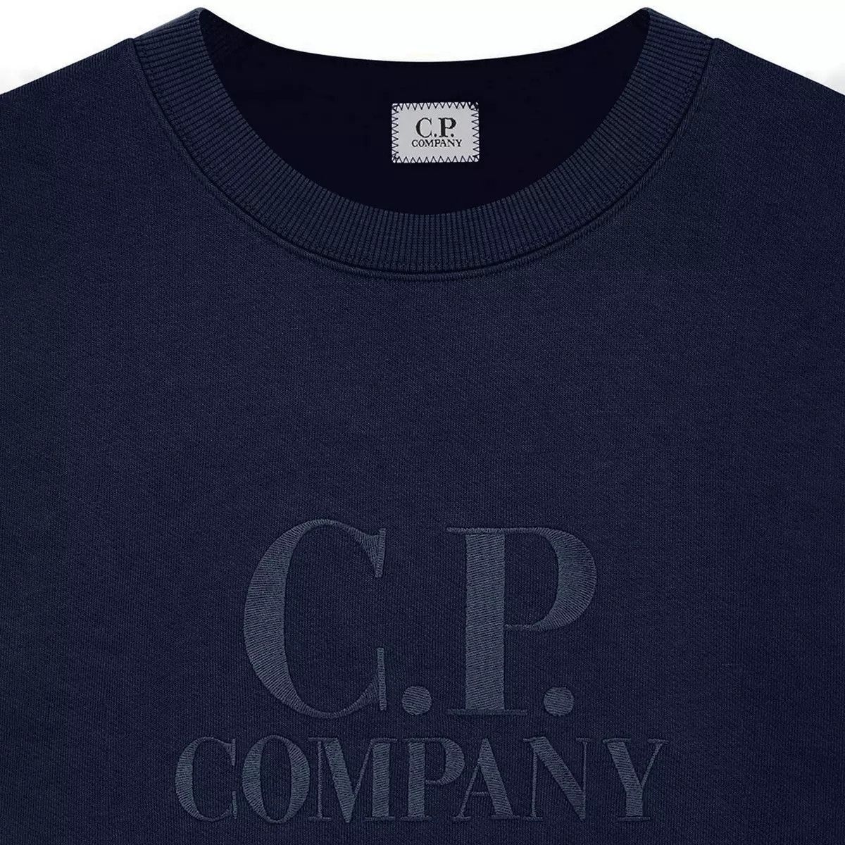 C.P. Company o1y1224 Logo Crewneck Sweatshirt in Navy Blue Size US XS / EU 42 / 0 - 4 Thumbnail